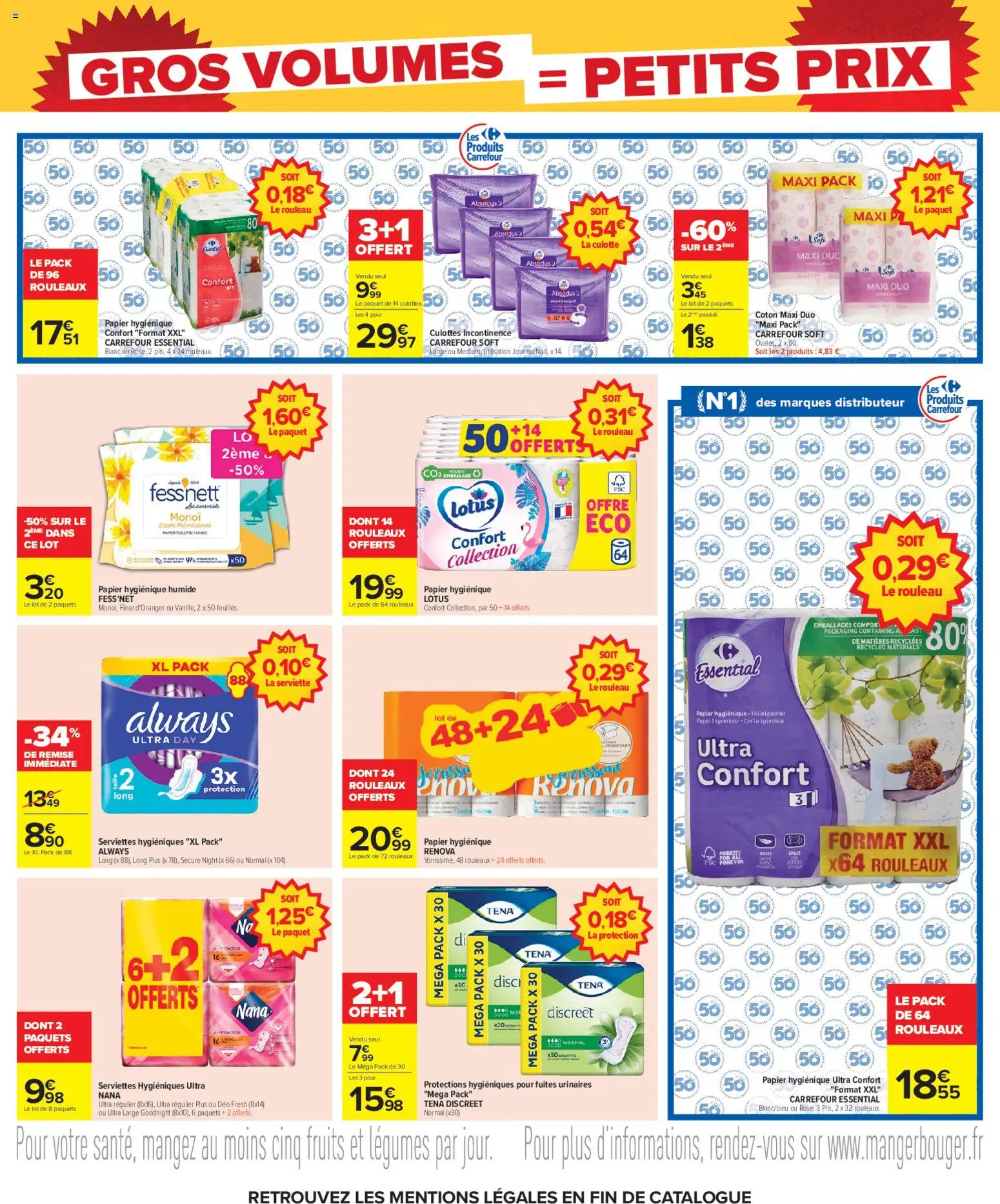 {H1} | Page: 25 | Produits: Always, Lotus, Distributeur, Culotte