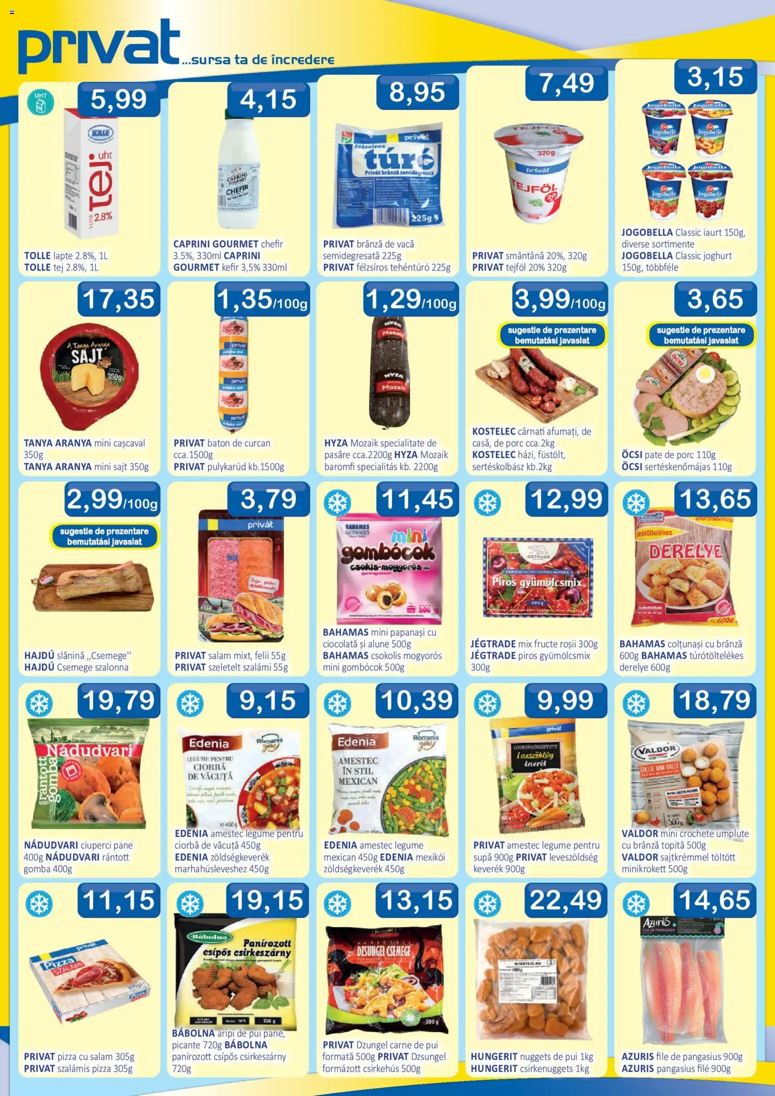 Noul catalog CBA – valabil de la 18.06.2026 | Pagină: 2 | Produse: Brânză, Salam, Pizza, Legume