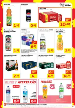Vista previa Alcampo folleto válido desde el 08/10/2026 | Página: 21 | Productos: Cerveza, Red Bull, Bebidas, Agua mineral