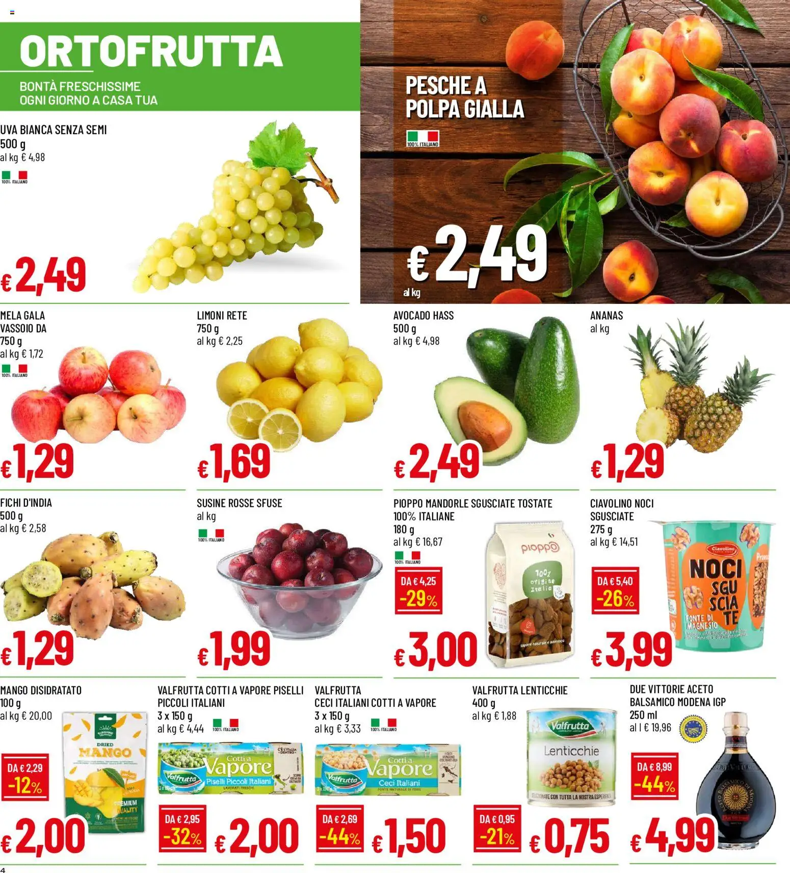 Volantino Galassia del 07/09/2026 | Pagina: 4 | Prodotti: Ceci, Lenticchie, Ananas, Limoni