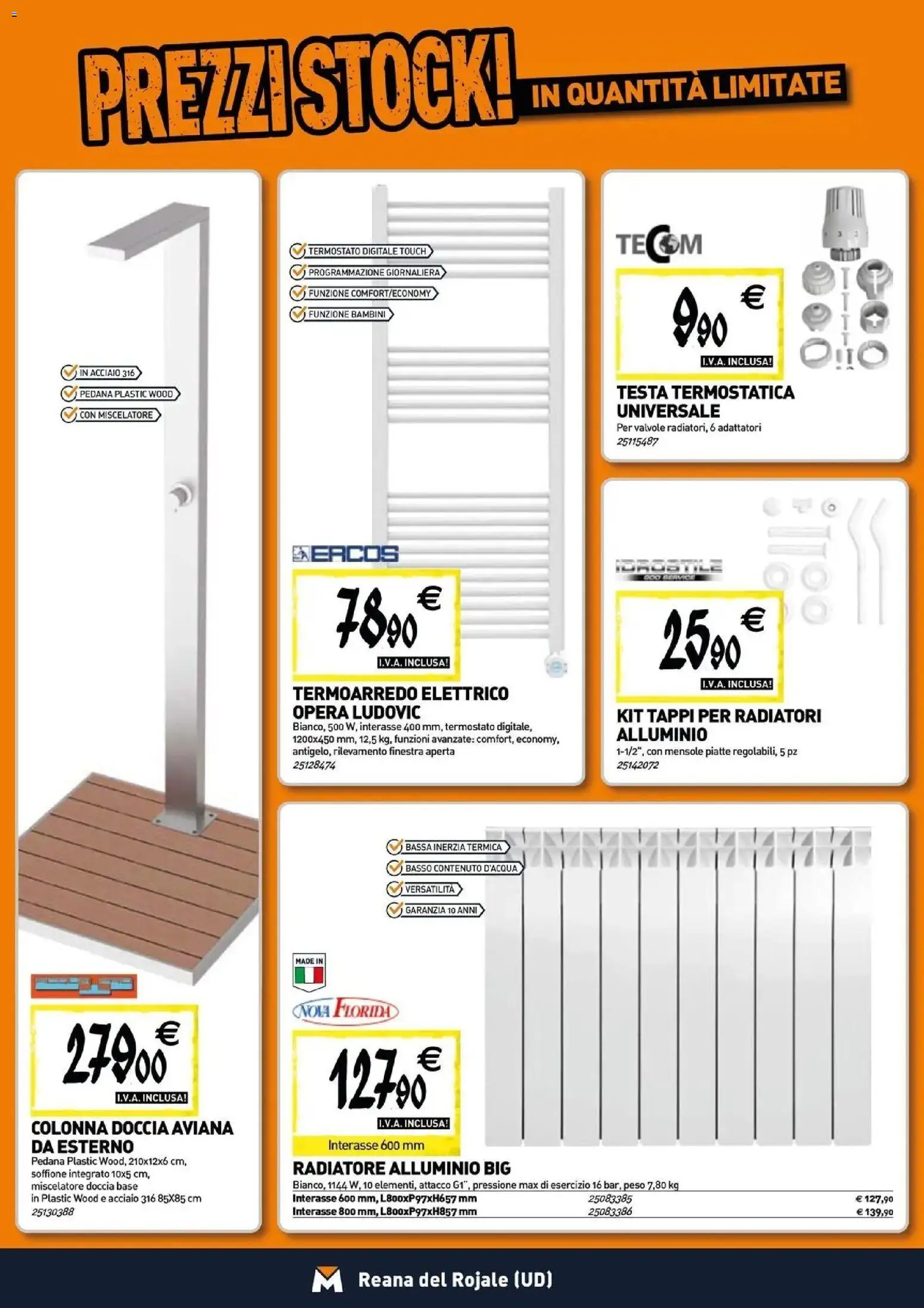 Nuovo TECNOMAT catalogo Reana del Rojale dal 27/08/2026 > offerte anteprima 🛍️ | Pagina: 6 | Prodotti: Tè, Basso, Miscelatore, Alluminio