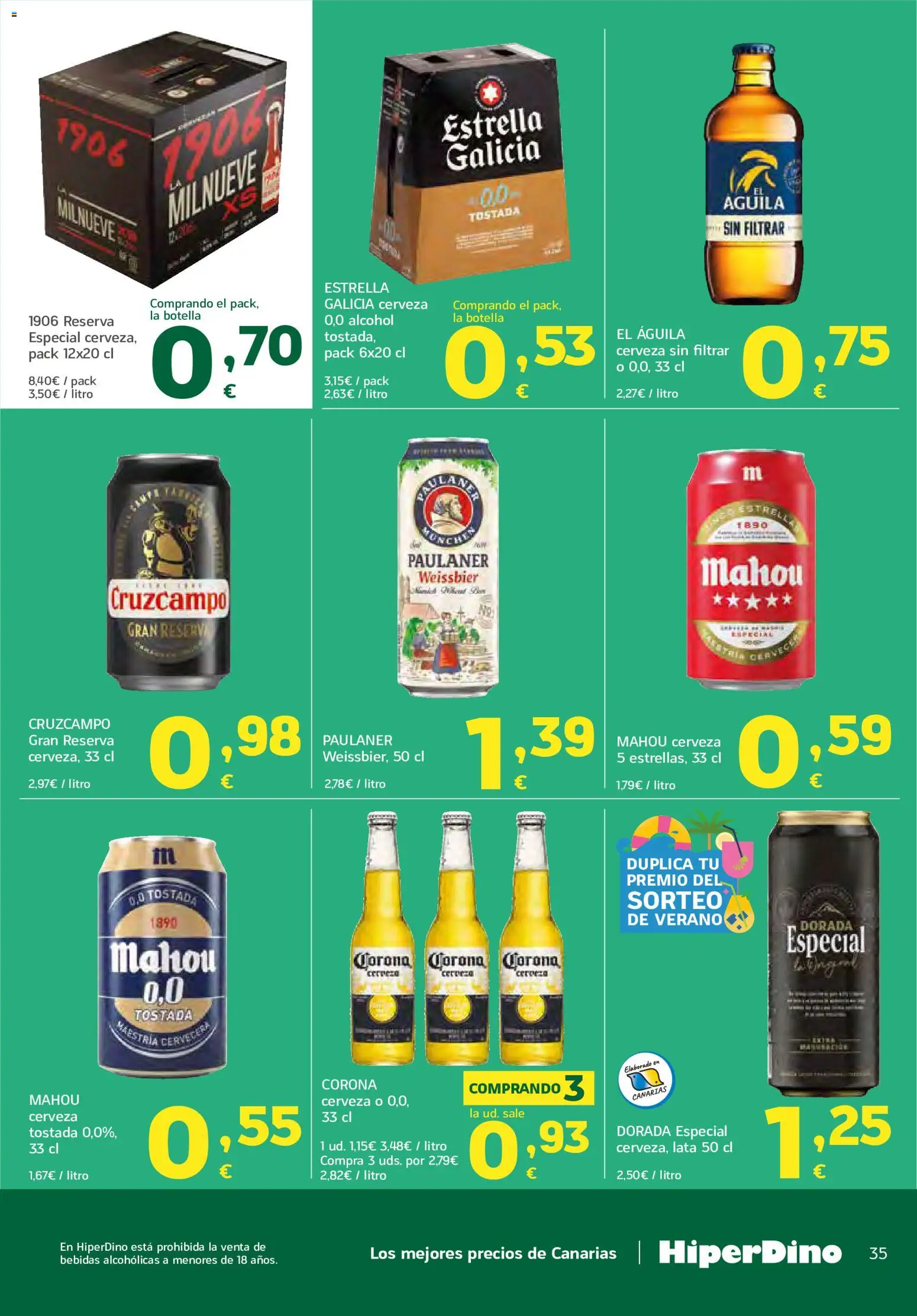 HiperDino folleto │ válido desde el 21/07/2026 | Página: 35 | Productos: Cerveza