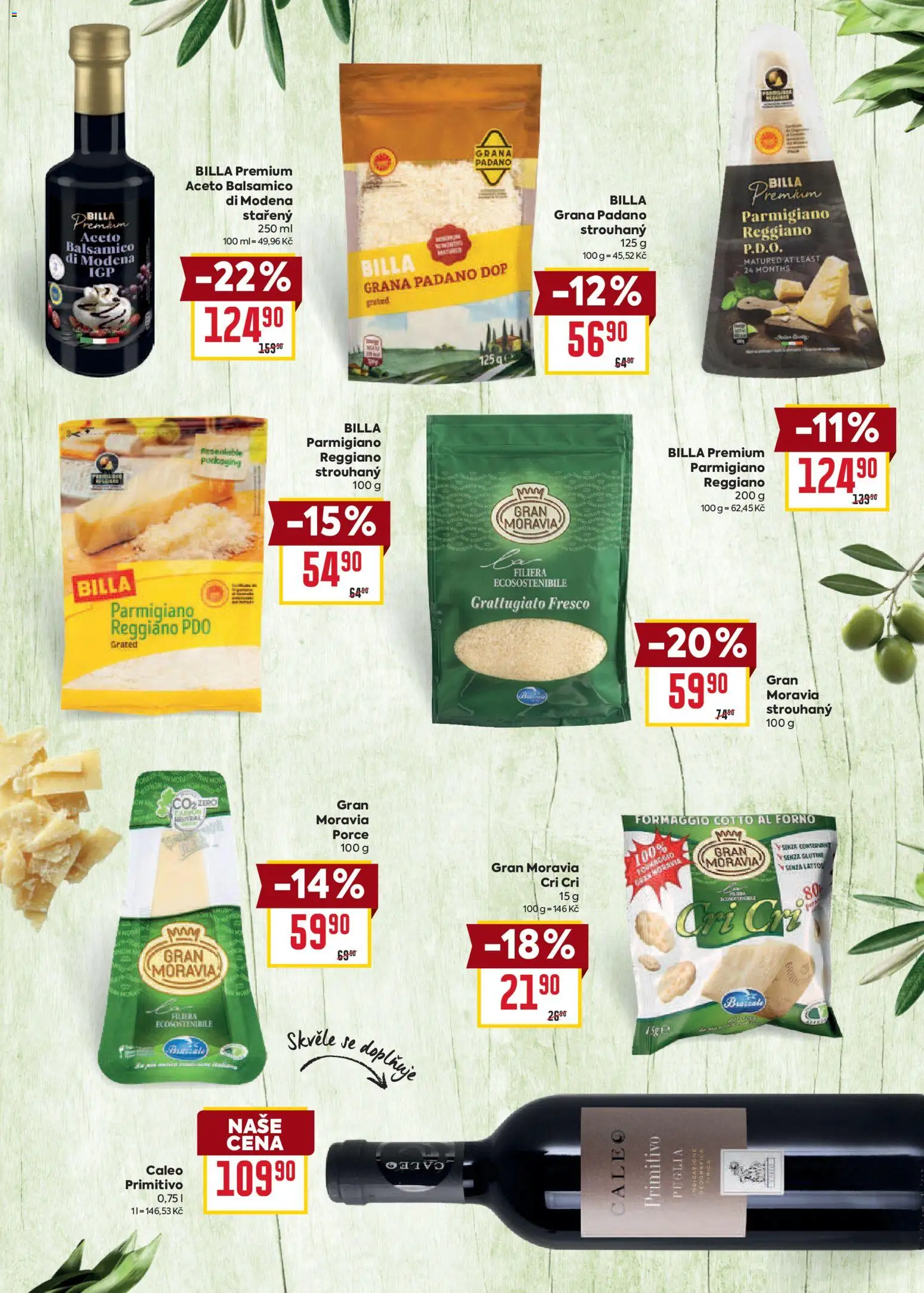Billa - BILLA.cz - Katalog: Itálie 30. 9. 2026 - 20. 10. 2026 od 30.09.2026 | Strana: 5 | Produkty: Primitivo, Balsamico, Grana Padano, Cotto