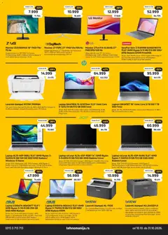 Tehnomanija katalog - pregled Tehnomanija kataloga - važi od 10.10.2026 | Strana: 13 | Proizvode: Monitor, Štampač, Disk, Laptop