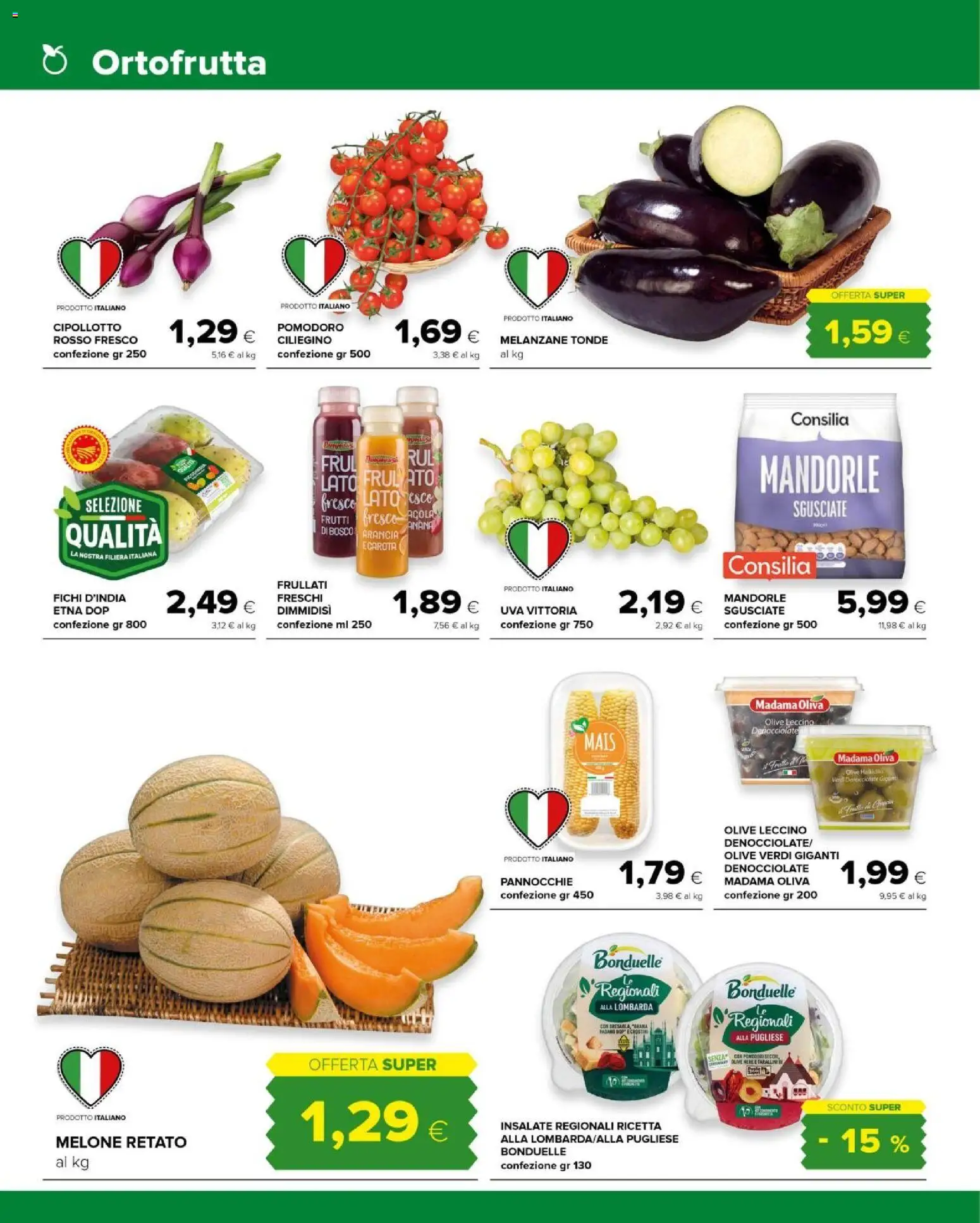 Volantino Tigre del 12/08/2026 | Pagina: 2 | Prodotti: Fichi, Olive, Arancia, Mais