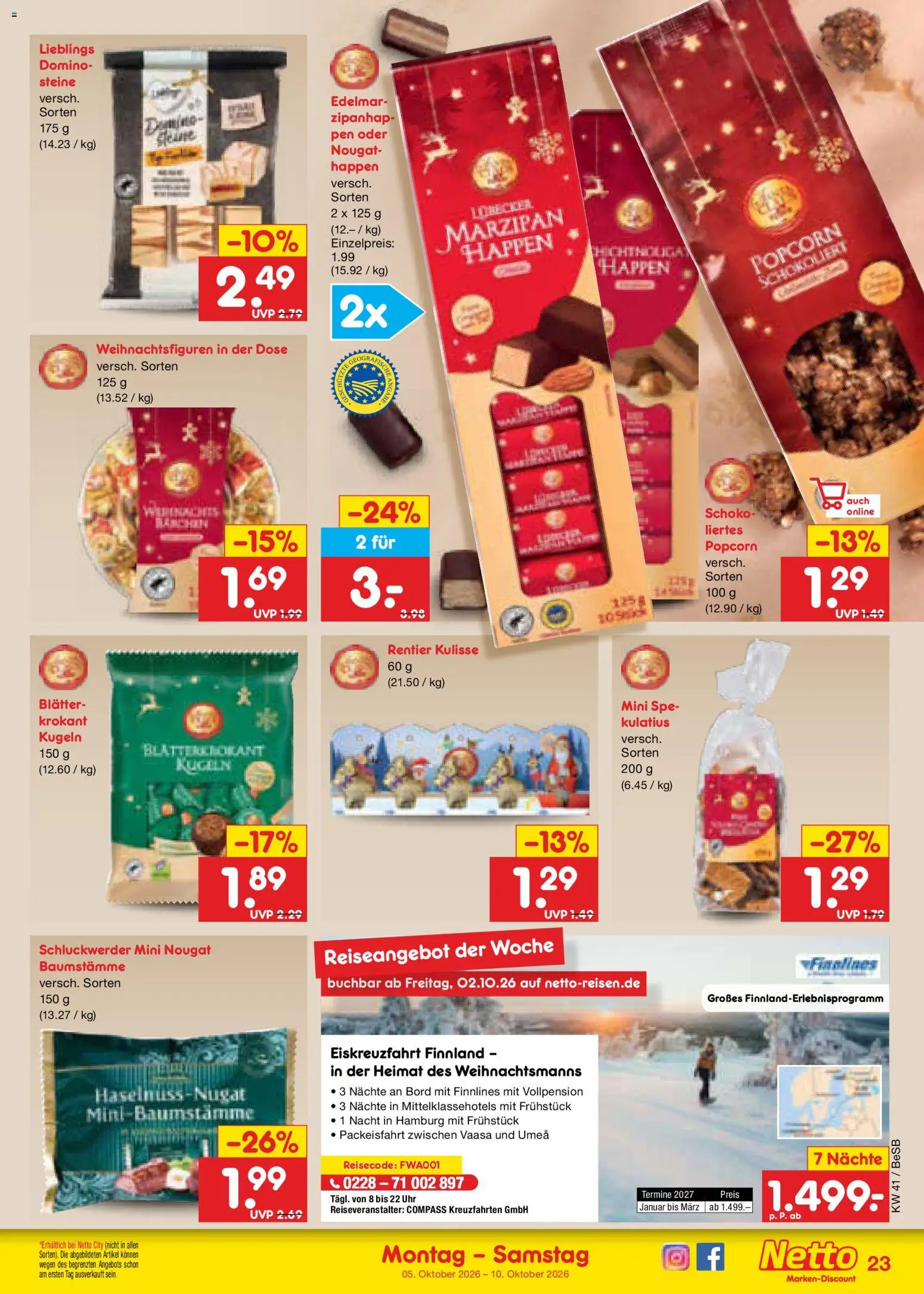 Netto Marken-Discount Prospekt – gültig ab 05.10.2026 | Seite: 25 | Produkte: Popcorn, Uhr