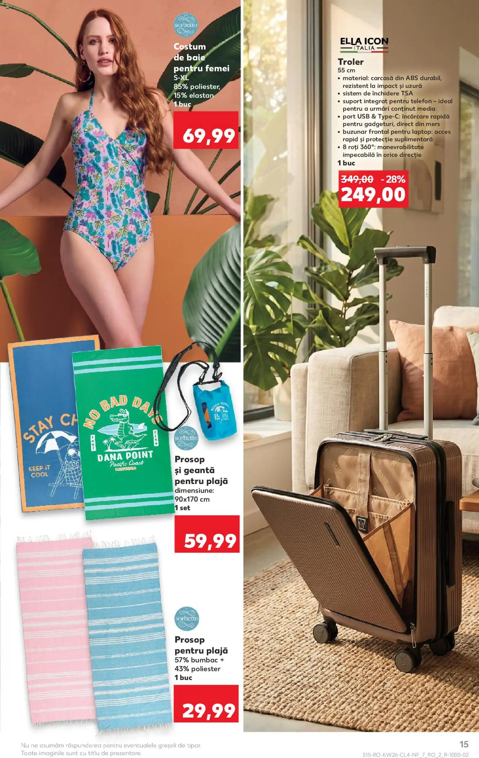 Kaufland RO akciós ujság - amely érvényes a következő dátumtól: 2026.06.24. | Oldal: 15 | Termékek: Telefon, Laptop, USB