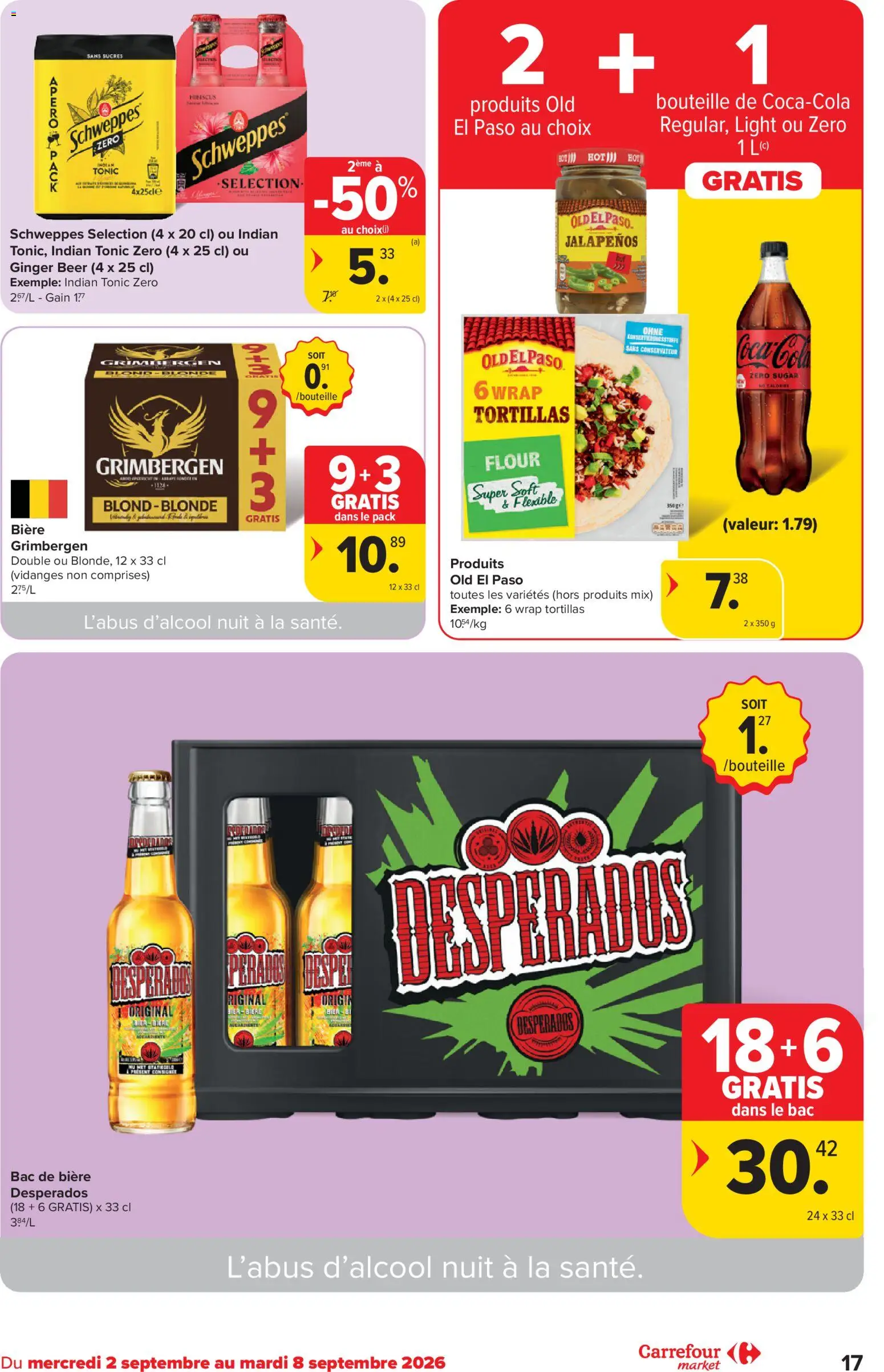 {H1} | Pagina: 17 | Producten: Bier, Tonic, Desperados, La