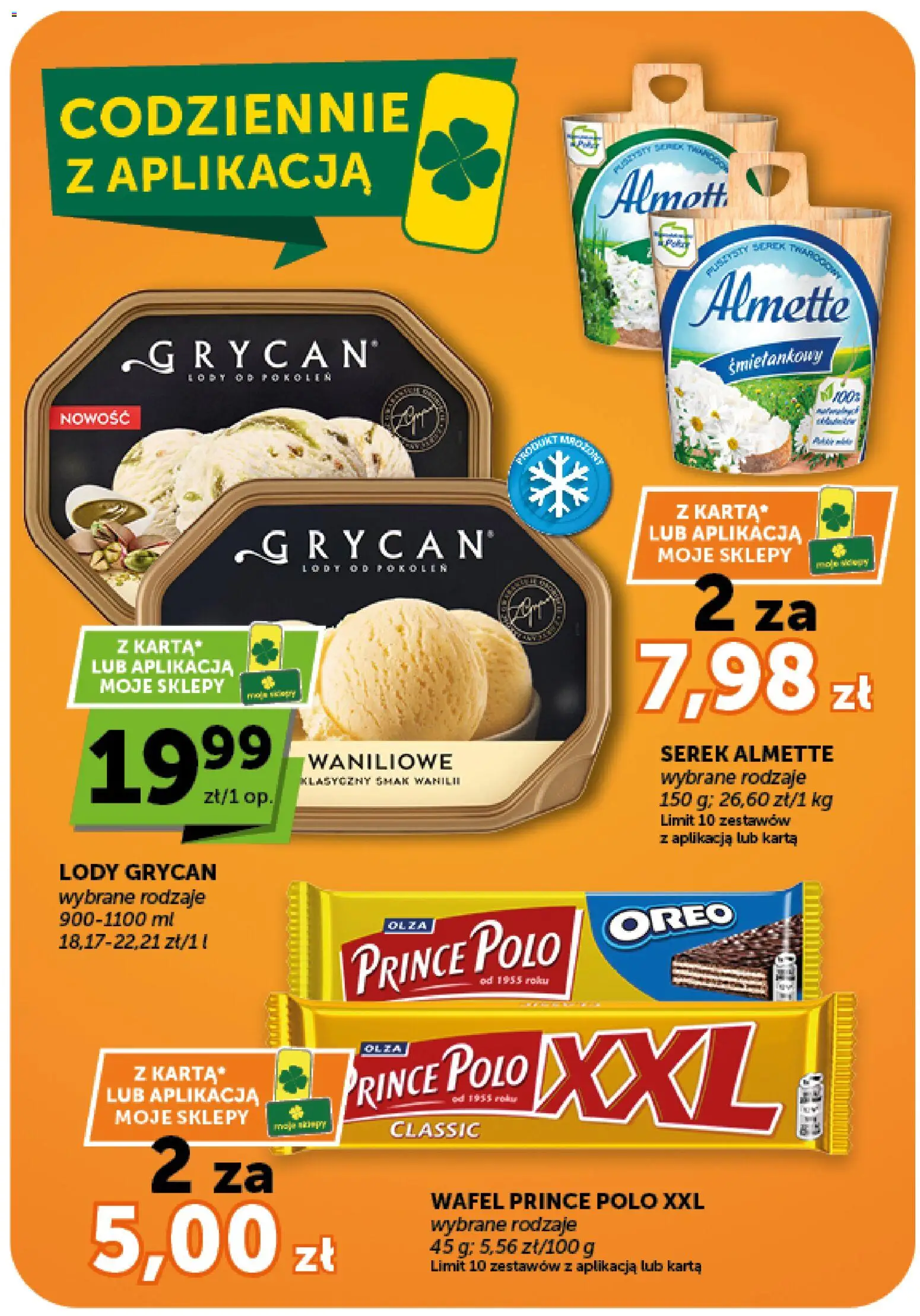 Groszek gazetka - Market od 16.07.2026 | Strona: 14 | Produkty: Prince polo xxl, Serek, Lody Grycan, Lody