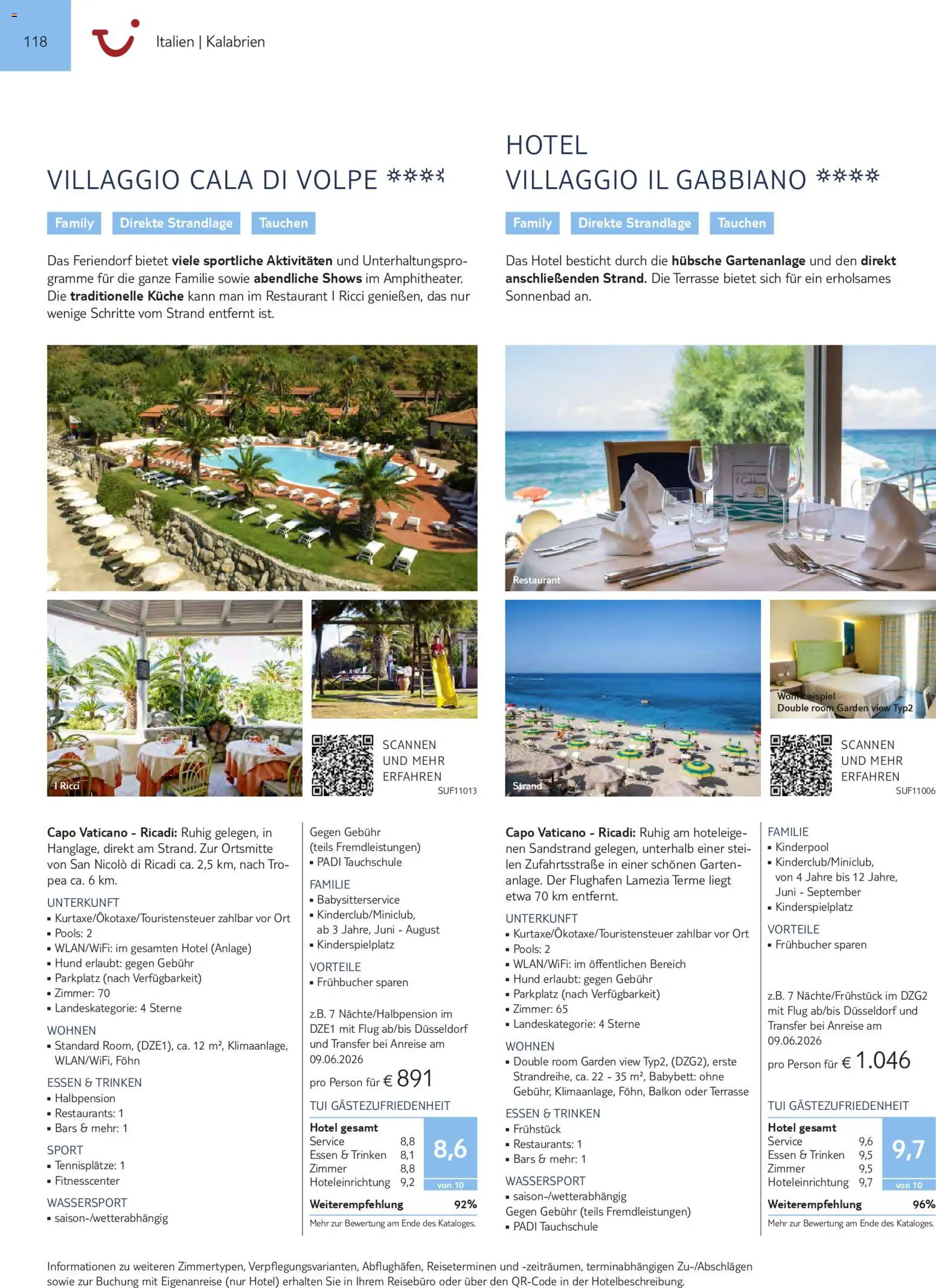 TUI Prospekt Südeuropa & Nordafrika 2026/27 – gültig ab 03.03.2026 | Seite: 118 | Produkte: Babybett, Küche, Föhn
