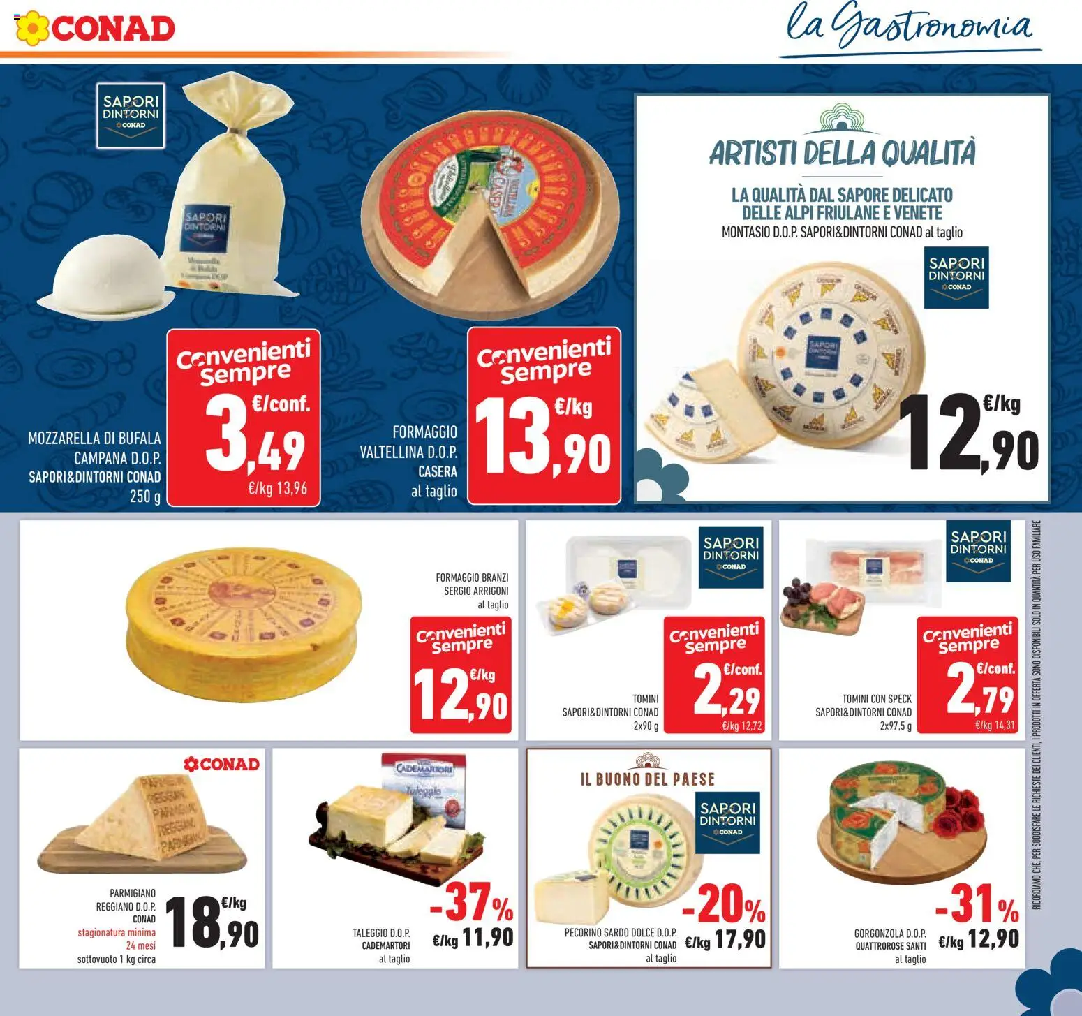 Volantino Conad del 20.05.2026 | Pagina: 13 | Prodotti: Speck, Formaggio, Parmigiano, Gorgonzola