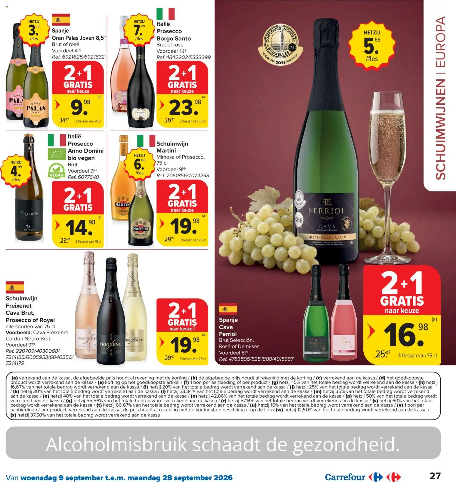 {H1} | Pagina: 27 | Producten: Fles, Prosecco, Martini