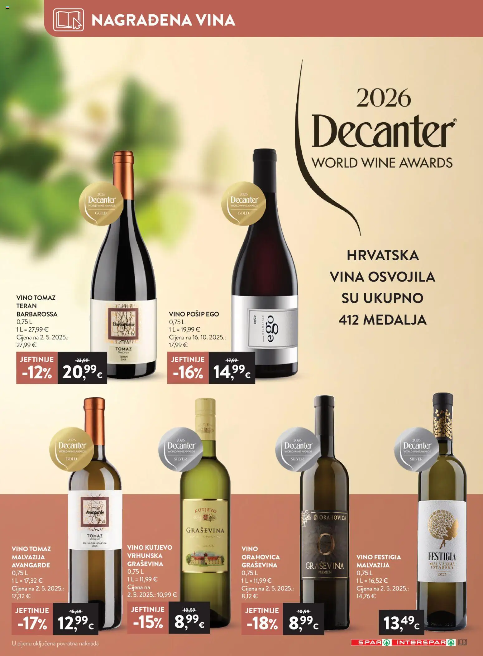 Spar katalog | vrijedi od 22.07.2026 | Stranica: 26 | Proizvodi: Vino