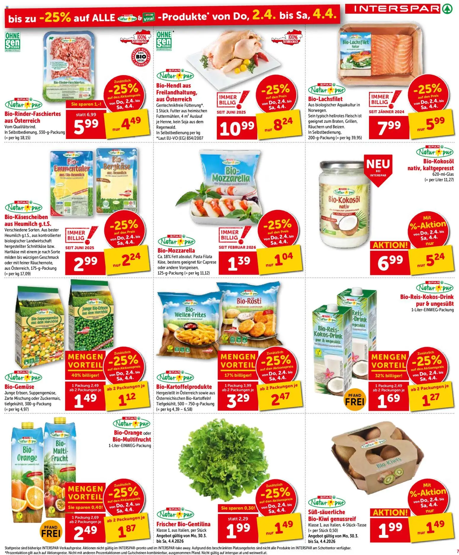 Interspar Flugblatt- Wien gültig ab 31.03.2026 | Seite: 8 | Produkte: Pasta, Reis