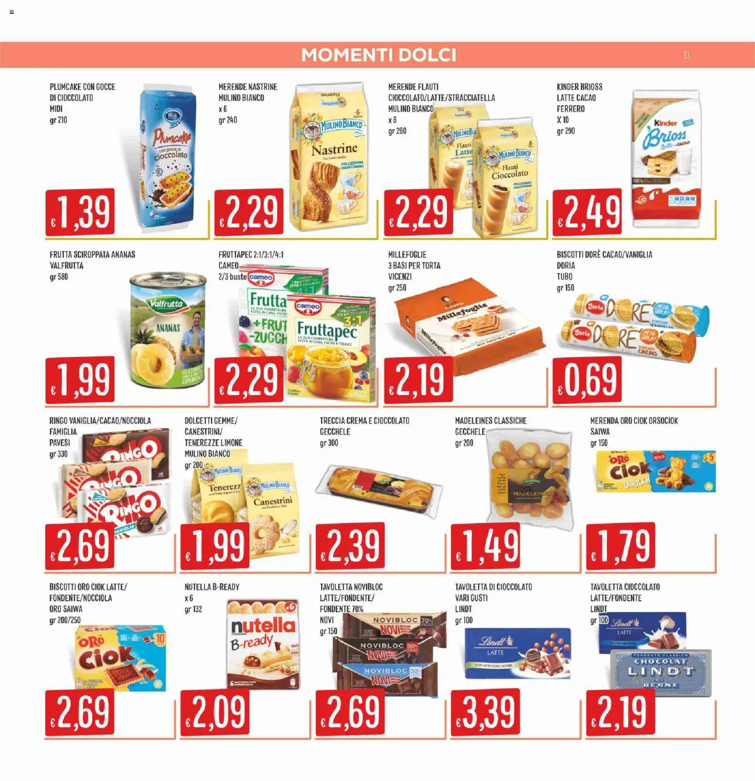 Volantino SISA del 14.05.2026 | Pagina: 11 | Prodotti: Latte, Nutella, Plumcake, Cacao