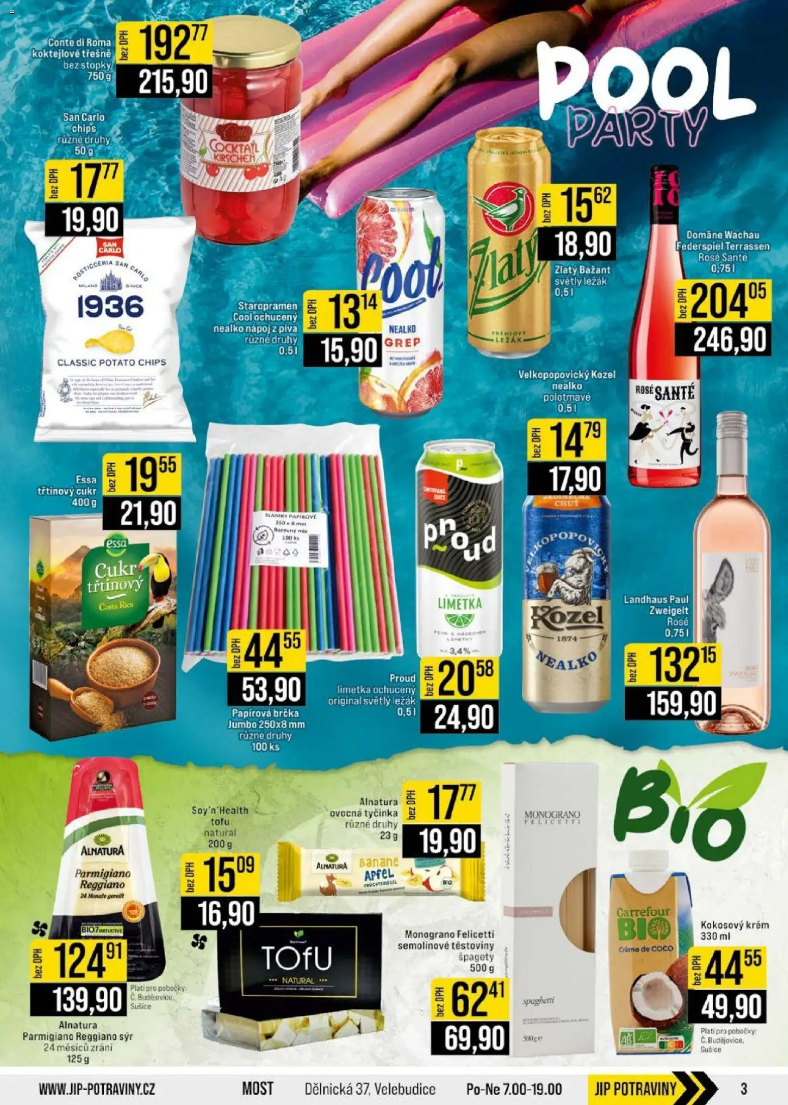 Jip leták - Cash & Carry od 22.07.2026 | Strana: 3 | Produkty: Staropramen, Třtinový cukr, Potraviny, Parmigiano Reggiano