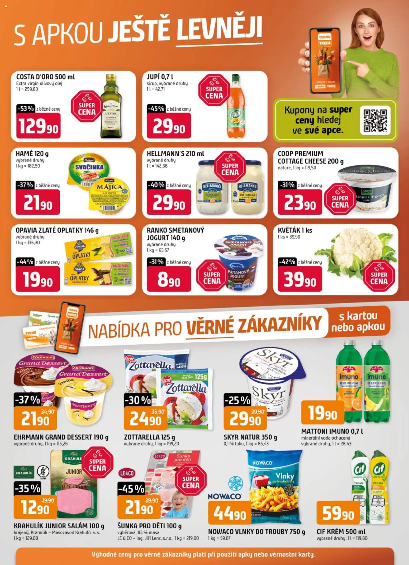 Trefa leták od 03.06.2026 | Strana: 12 | Produkty: Jogurt, Cif, Minerální voda, Cottage