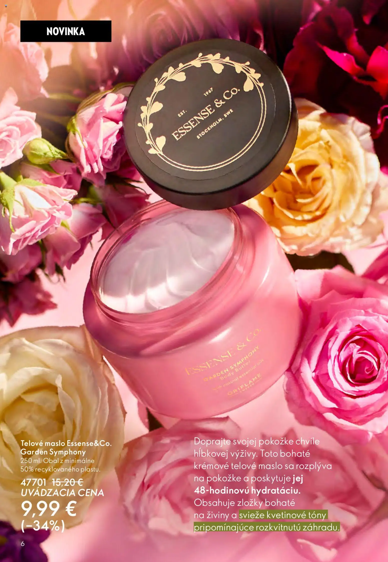 Nové Oriflame akcie – leták je platný od 25.03.2026 | Strana: 6 | Produkty: Maslo