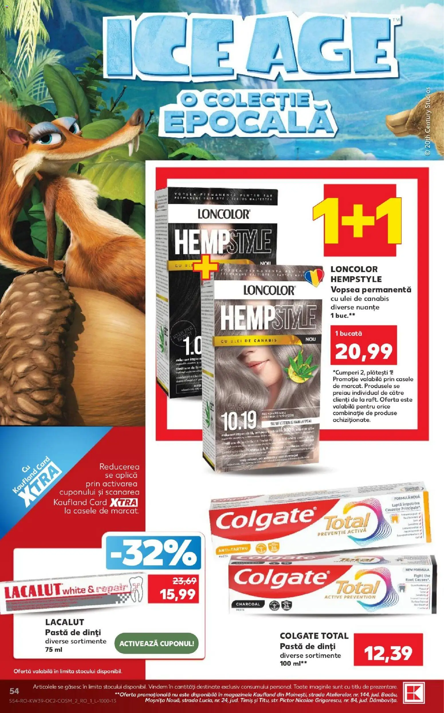 Kaufland RO akciós ujság - amely érvényes a következő dátumtól: 2026.09.23. | Oldal: 54 | Termékek: Colgate
