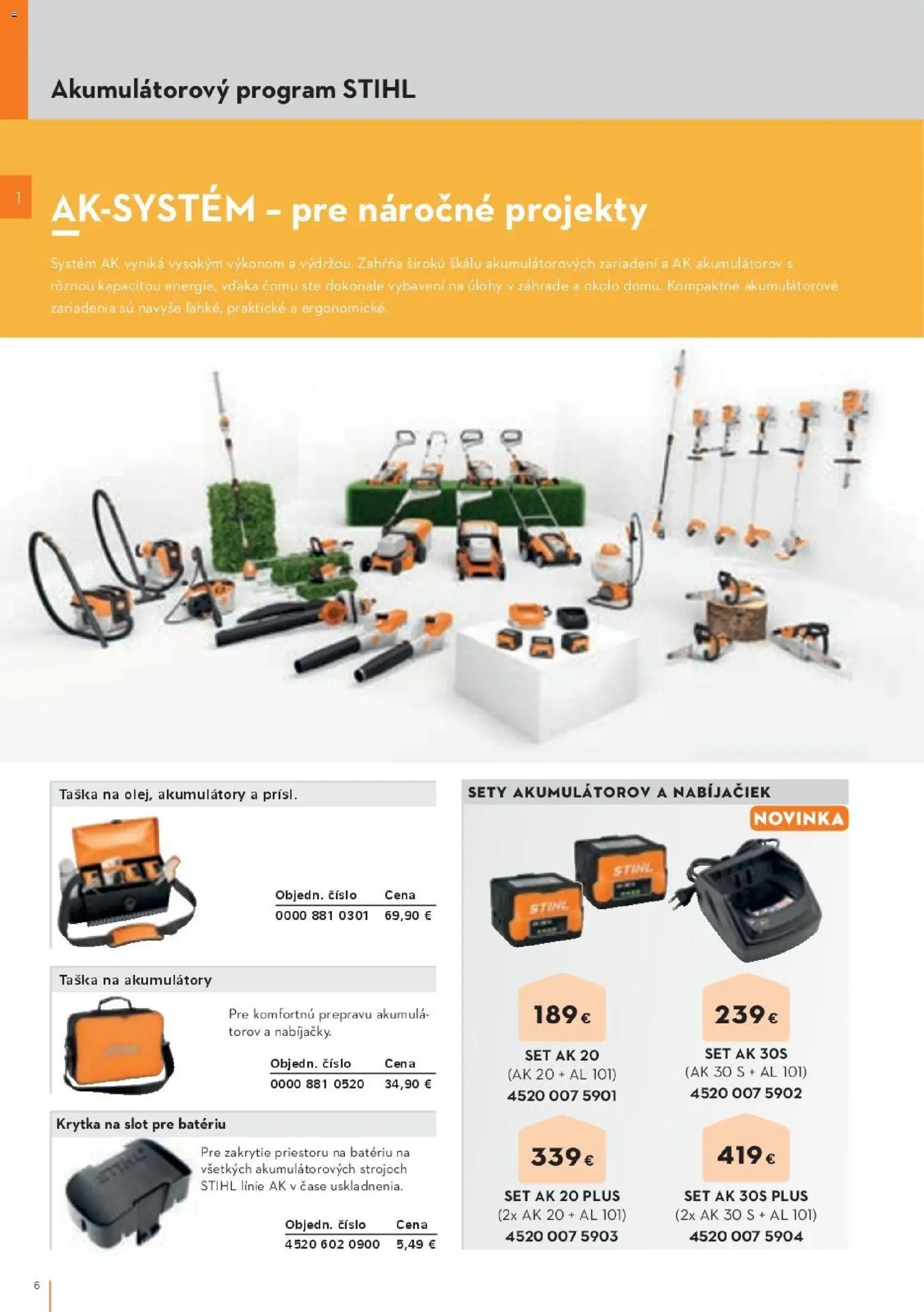 Nové STIHL akcie – leták je platný od 19.08.2026 | Strana: 6 | Produkty: Taška