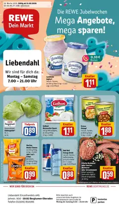 Rewe Prospekt Bergkamen ab 21.09.2026 gültig