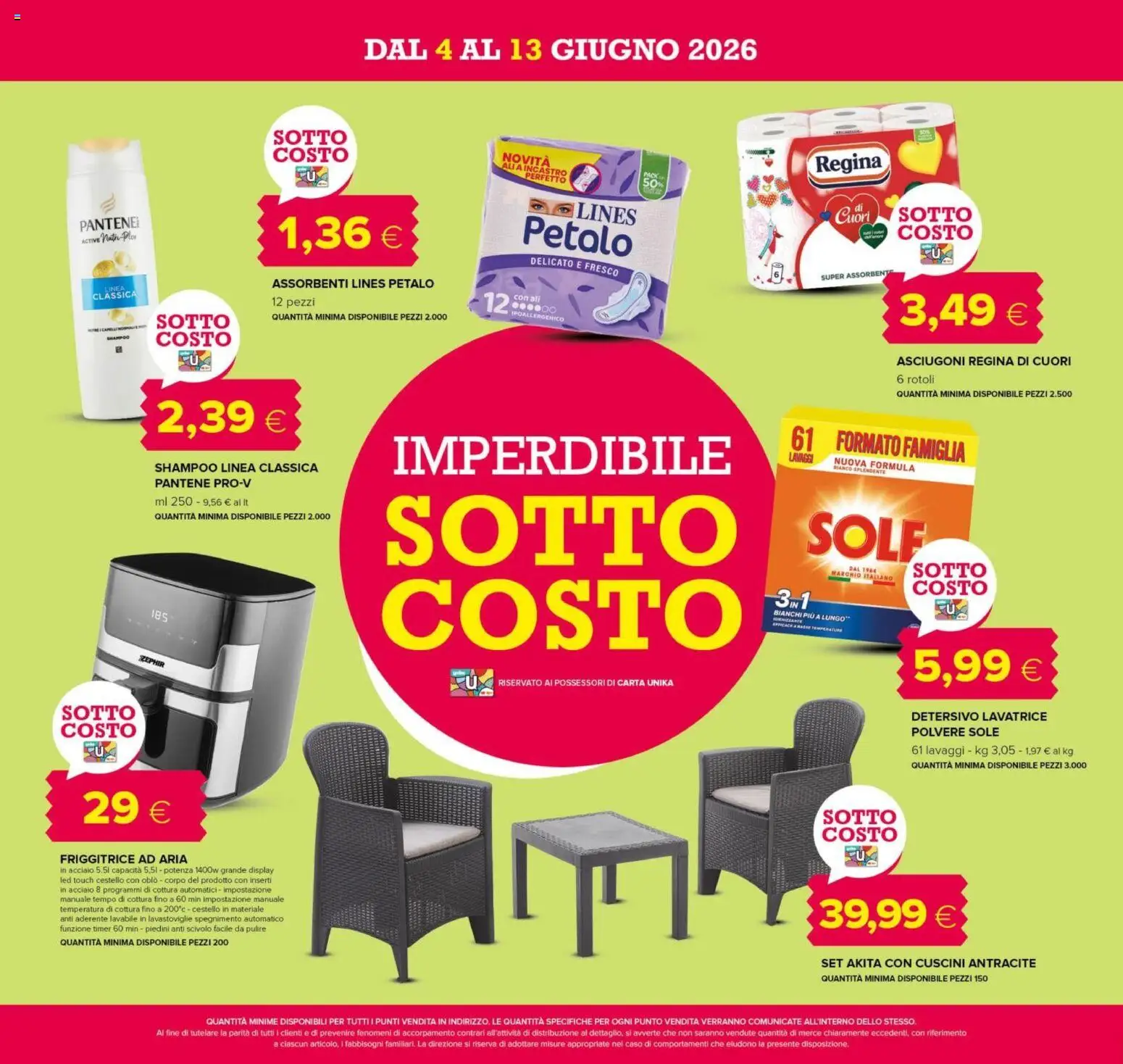 Volantino Tigre del 04.06.2026 | Pagina: 4 | Prodotti: Lavatrice, Lavastoviglie, Scivolo, Friggitrice