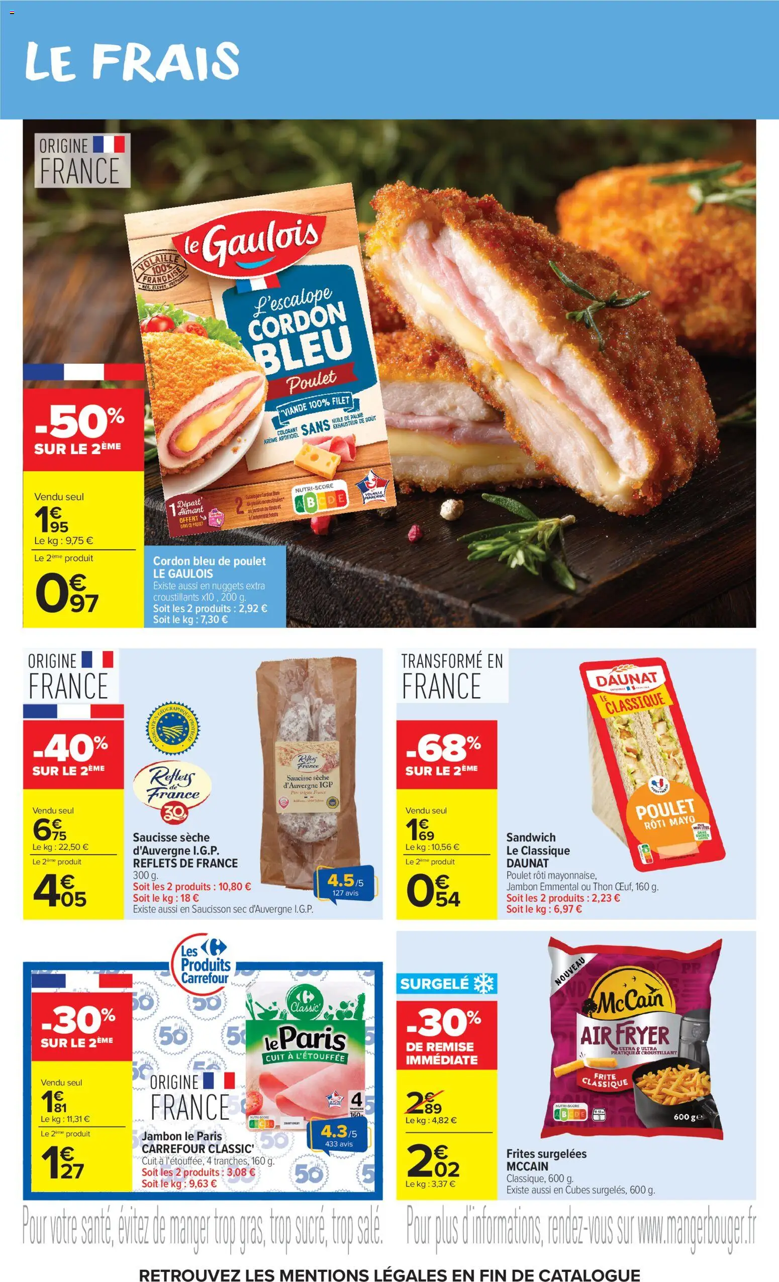 {H1} | Page: 9 | Produits: Huile, Viande, Porc, Cordon bleu