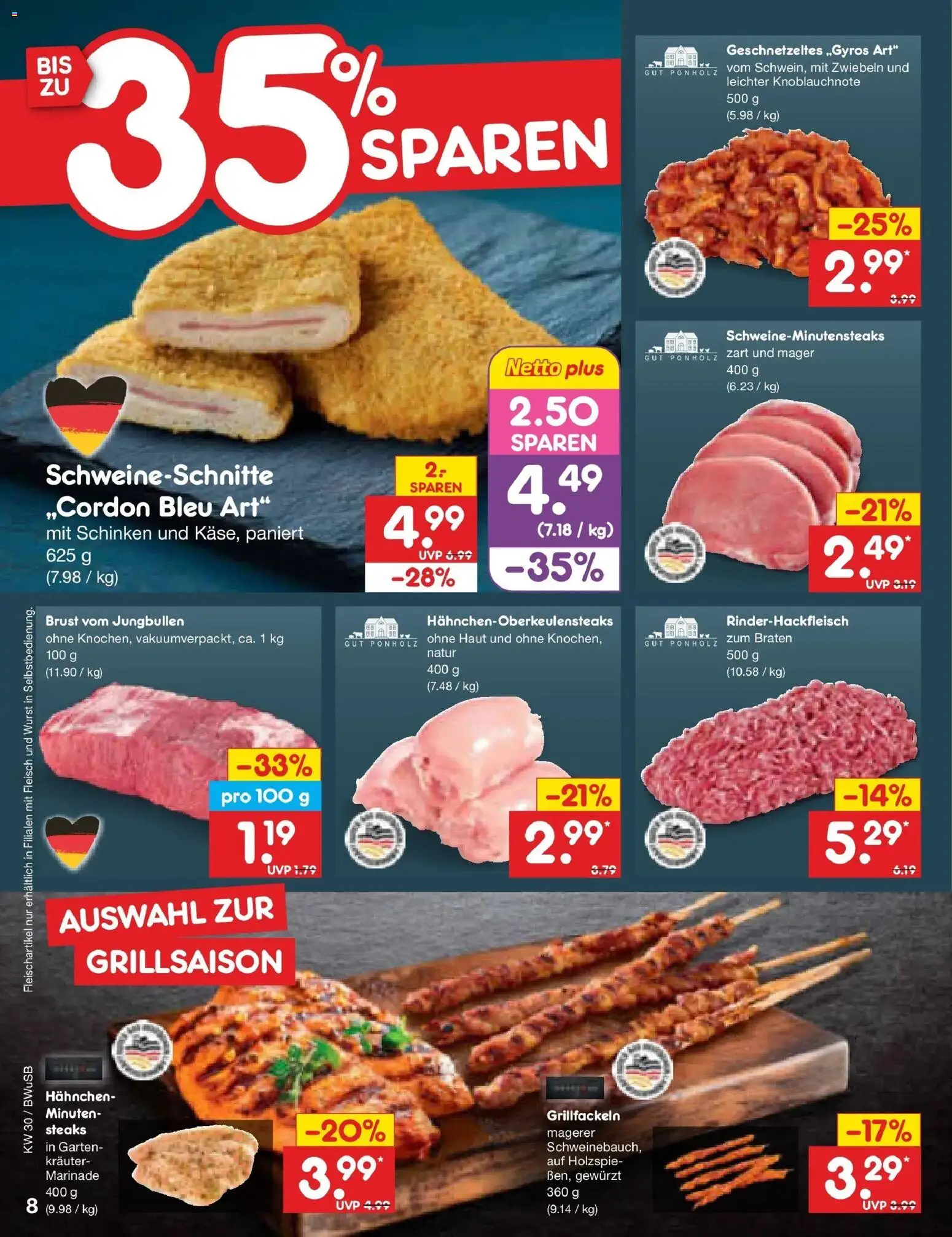 Netto Marken-Discount Prospekt Stemwede-Dielingen – gültig ab 20.07.2026 | Seite: 12 | Produkte: Hahnchen, Zwiebeln, Wurst, Schinken