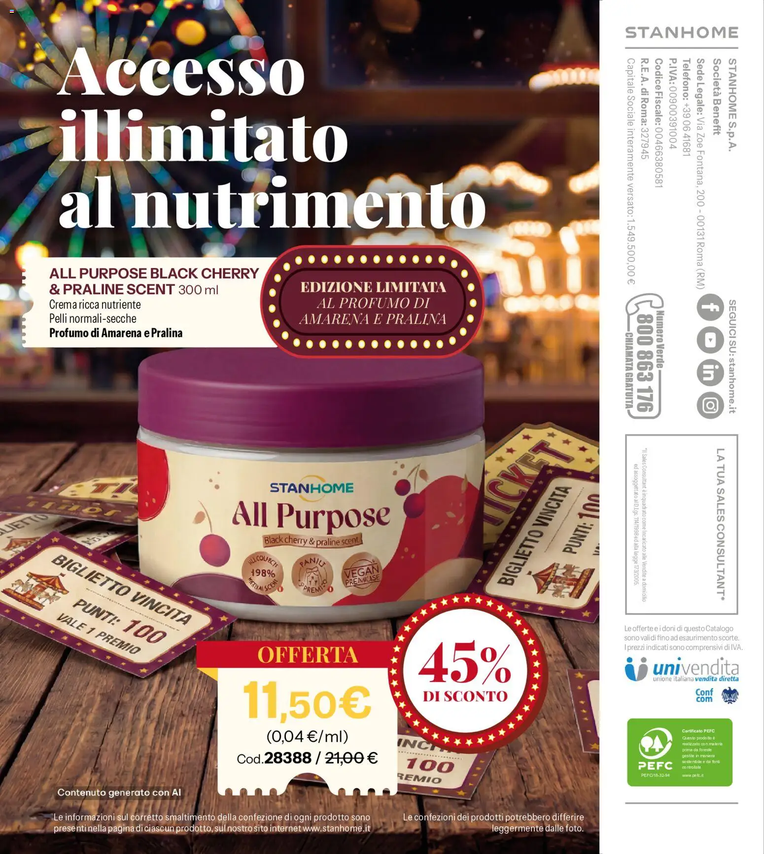 Volantino Stanhome del 27/10/2026 | Pagina: 88 | Prodotti: Crema, Amarena, Profumo