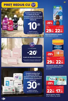 Ofertele Carrefour valabile de la 09.09.2026 | Pagină: 87 | Produse: Active, Detergent, Absorbante, Black