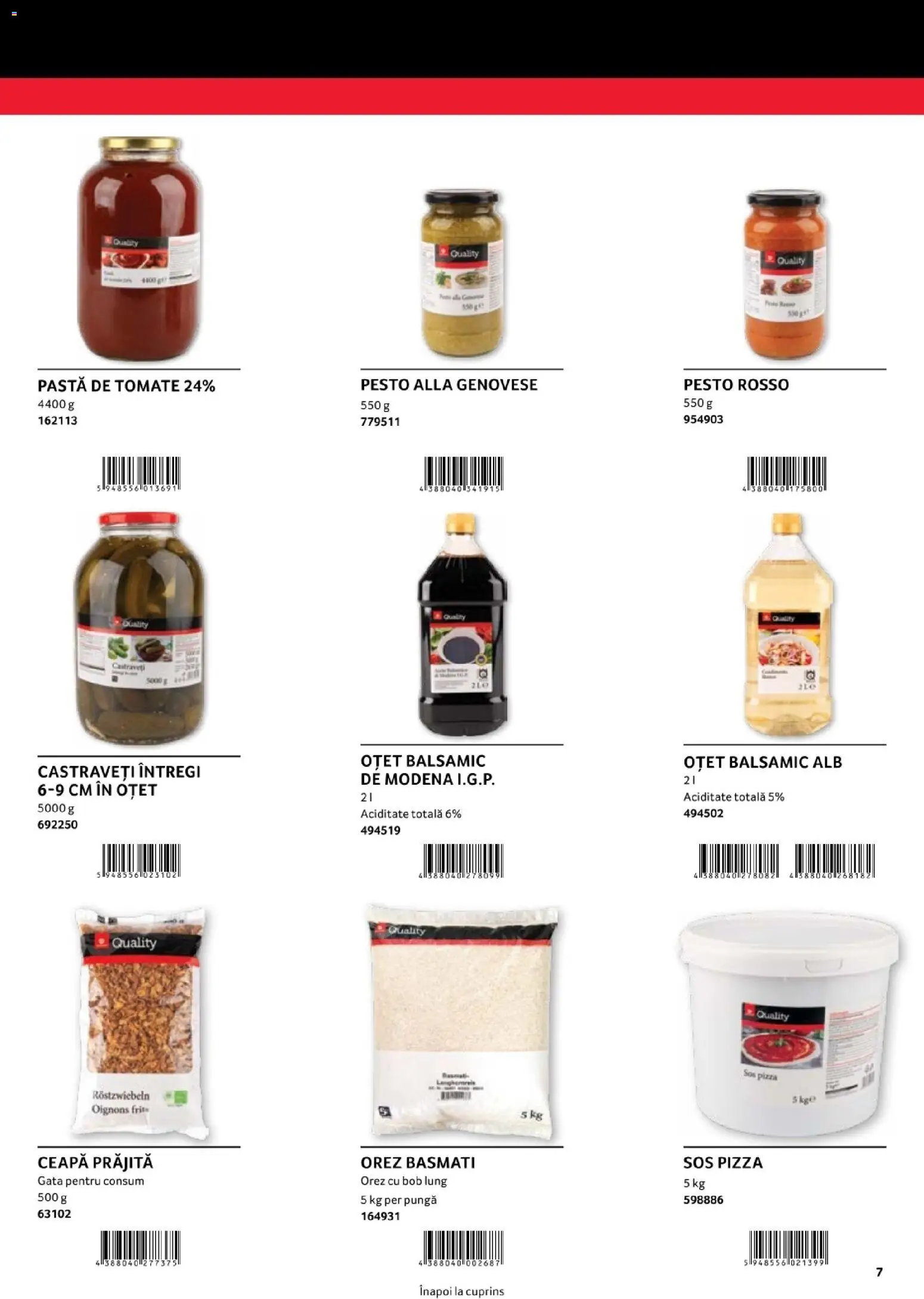 Noul catalog Selgros – valabil de la 30.01.2026 | Pagină: 7 | Produse: Pungă, Măsline, Castraveți, Sos