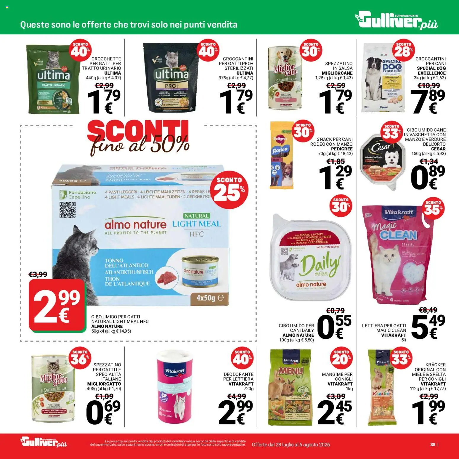 Volantino Gulliver del 28/07/2026 | Pagina: 35