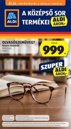Aldi Középső sor termékei - amely érvényes a következő dátumtól: 2026.07.30.