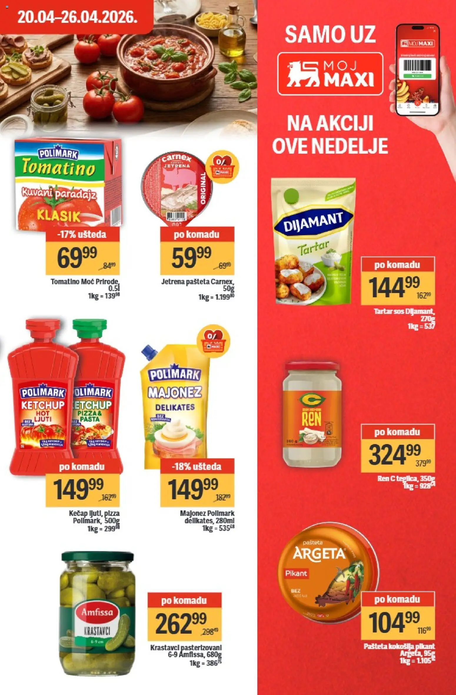 Maxi katalog - važi od 20.04.2026 | Strana: 19 | Proizvode: Majonez, Kečap, Krastavci, Sos