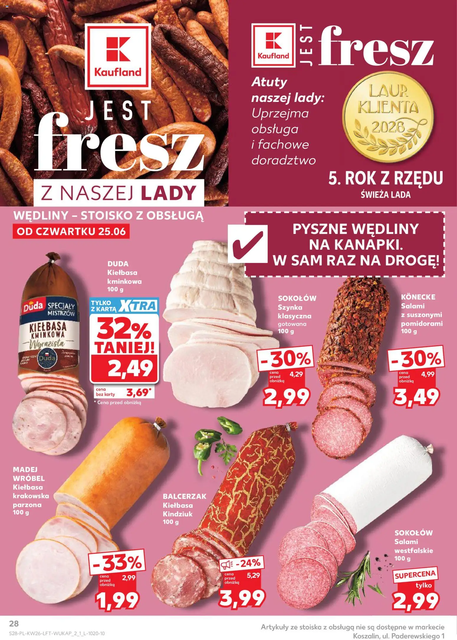 Kaufland Polsko leták od 25.06.2026 | Strana: 28 | Produkty: Karty