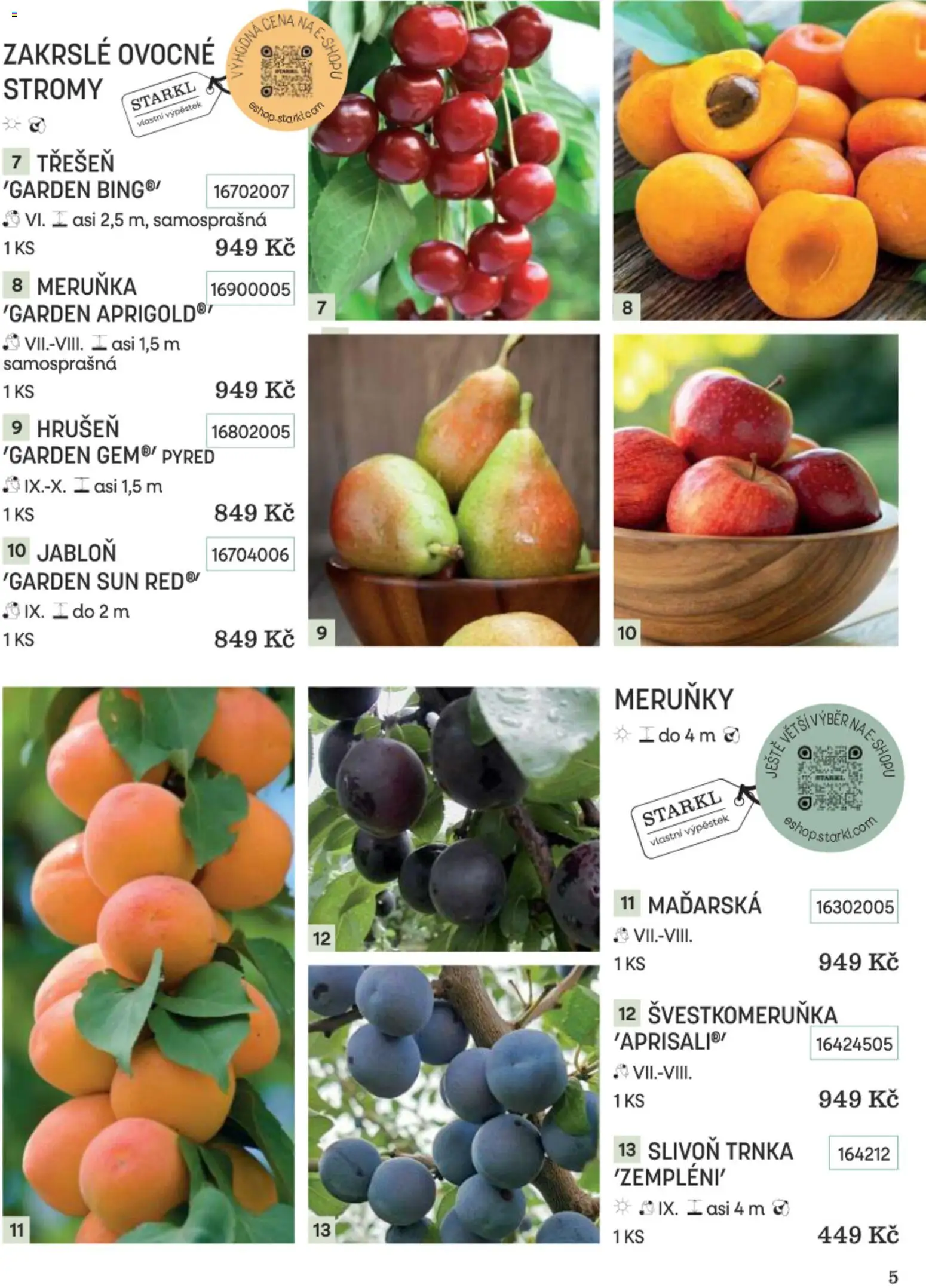 Starkl katalog Podzim 2026 od 01.09.2026 | Strana: 5 | Produkty: Meruňky