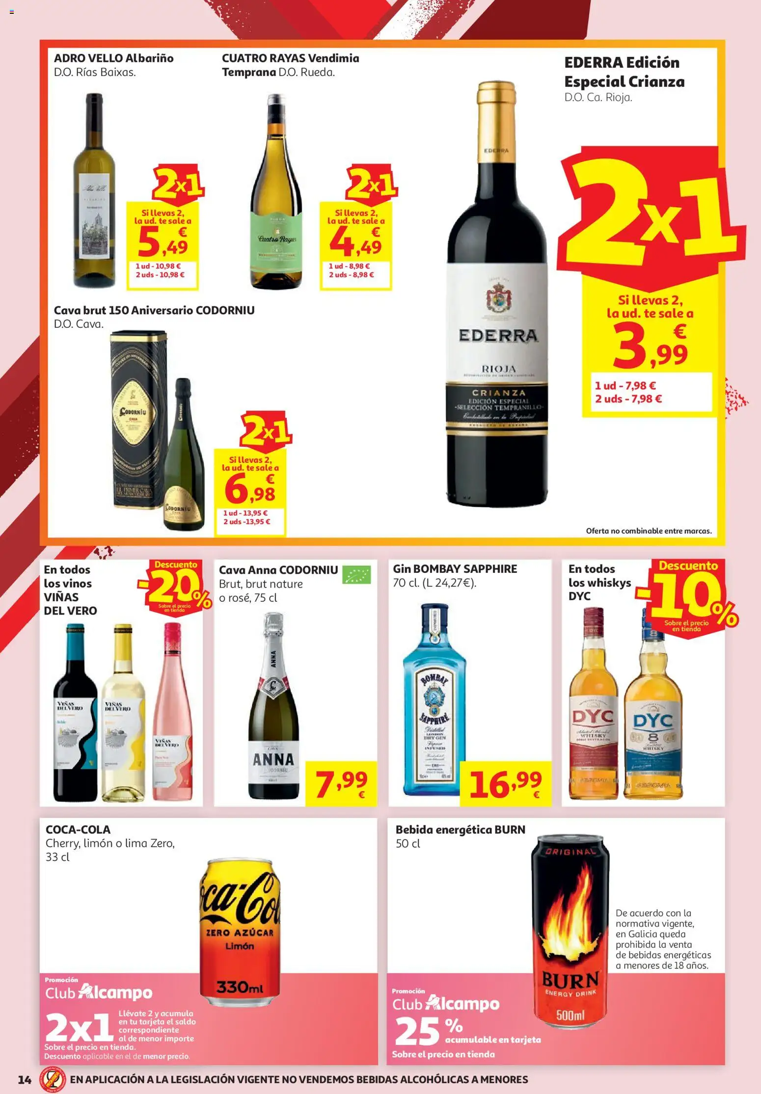 Alcampo folleto │ válido desde el 16.06.2026 | Página: 14 | Productos: Lima, Té, Whisky, Μαρμελάδα ροδάκινο