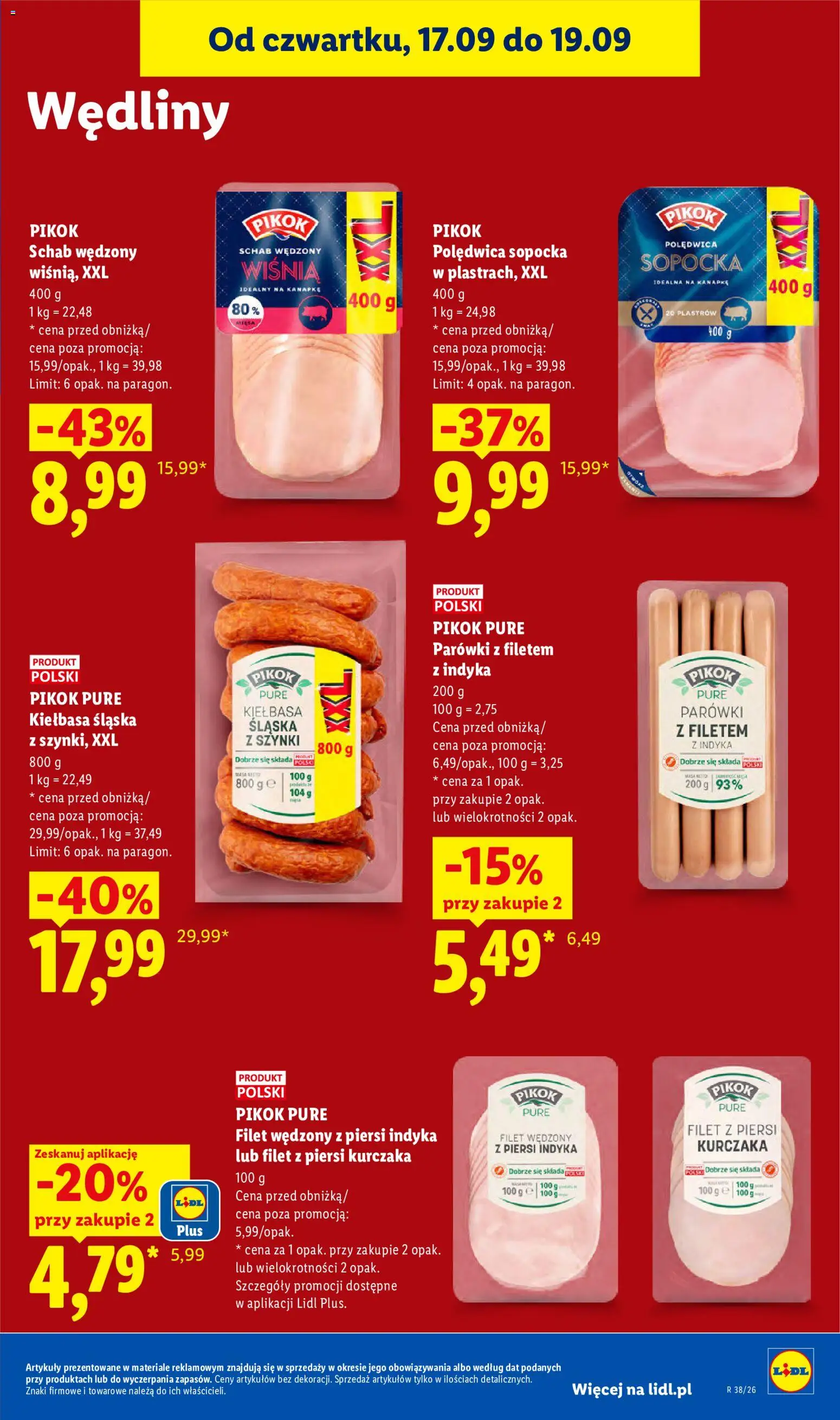 Lidl Polsko leták od 17.09.2026 | Strana: 57 | Produkty: Filet, Pikok