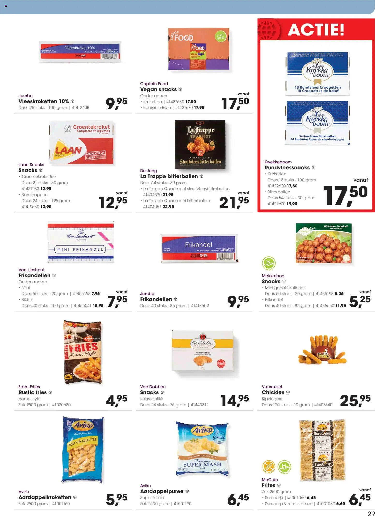 {H1} | Pagina: 29 | Producten: Kroketten, Zak, La, Rundvlees