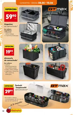 Pogląd oferty "Żarówki i bezpieczniki samochodowe*, do wyboru zestaw z 2 żarówkami: H7 12 V 55 W lub H4 12 V 60/55 W, aż 30 elementów" - ważna od 25.05.2026 | Strona: 48 | Produkty: Parasol, Żarówki