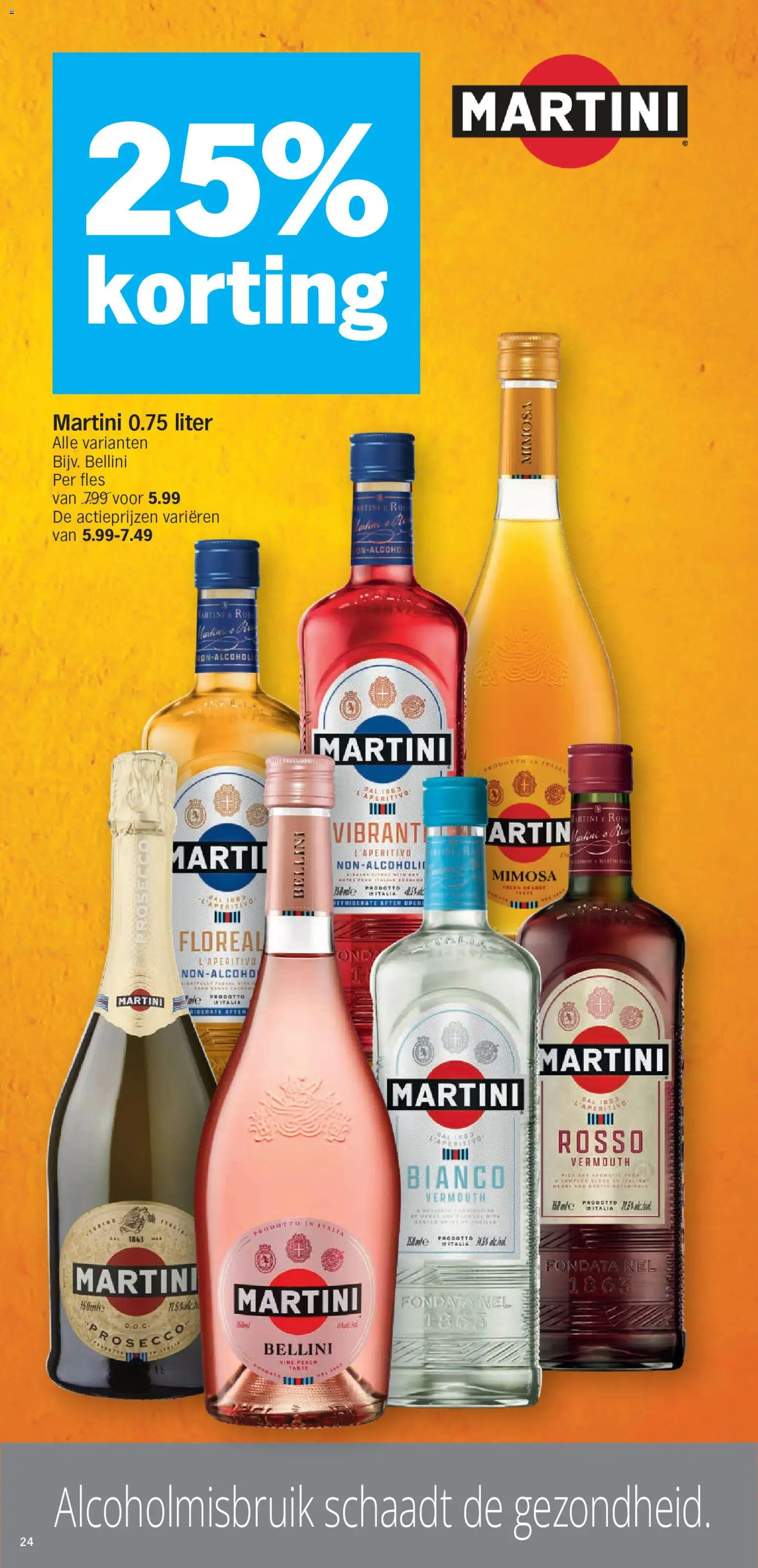 {H1} | Pagina: 24 | Producten: Fles, Prosecco, Martini