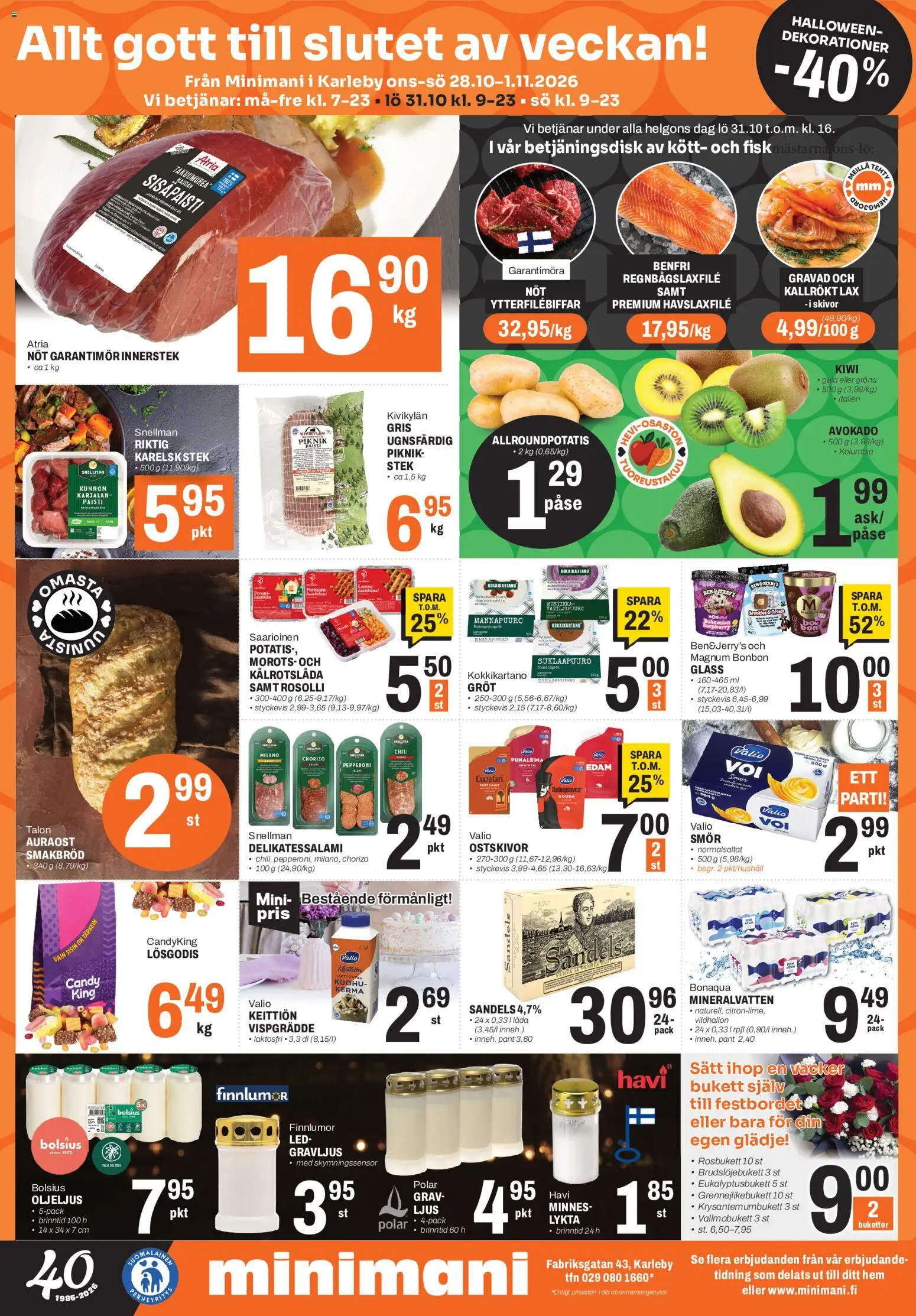 Minimani tarjoukset Kokkola – voimassa 28/10/2026 alkaen | Sivu: 2 | Tuotteet: Avokado, Chili, Chorizo, Kerma