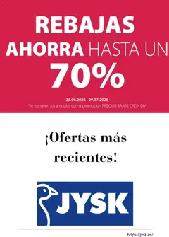 Vista previa JYSK catálogo válido desde el 25/06/2026