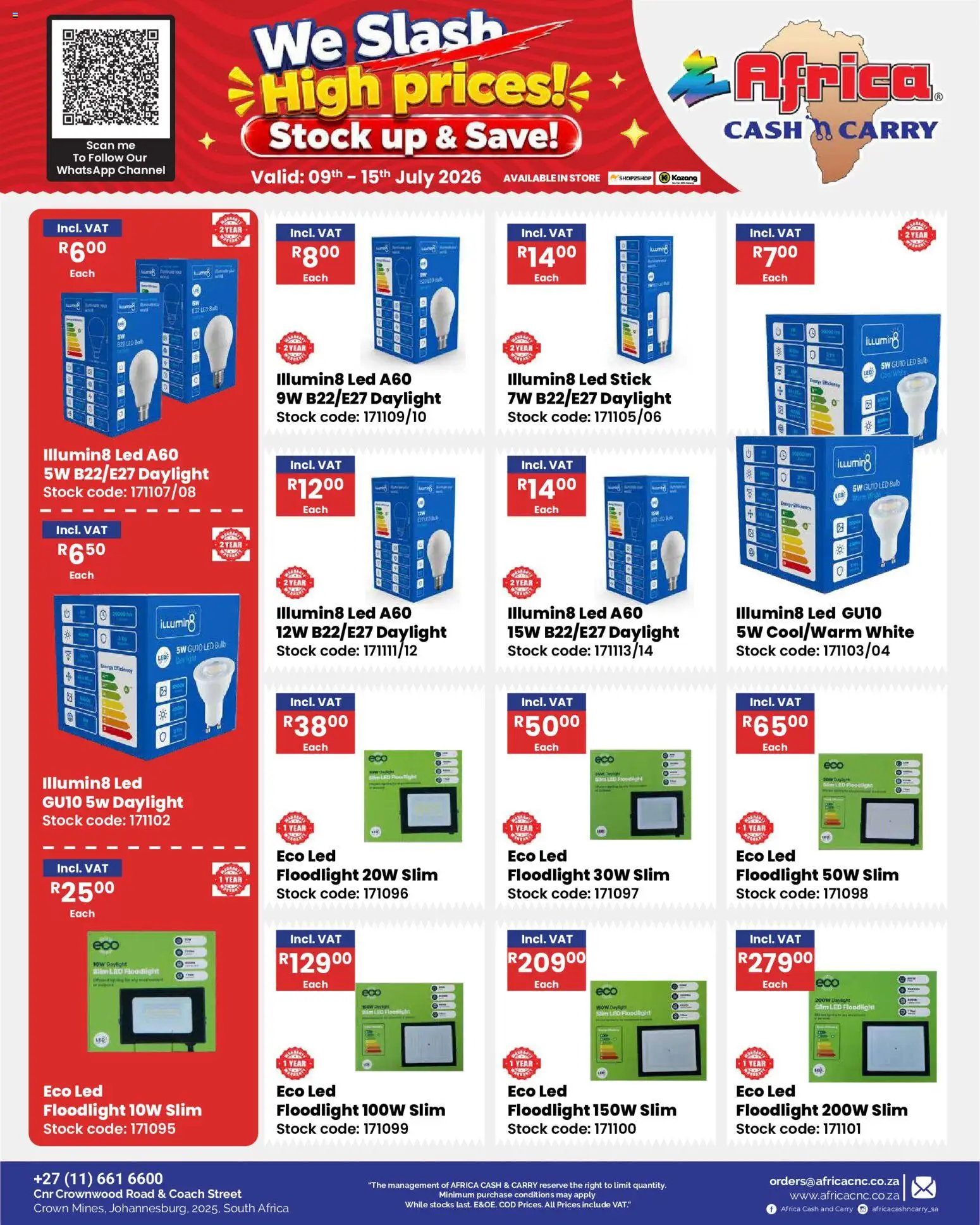 New Africa Cash & Carry catalogue – valid from 09/07/2026 | Page: 38 | Products: Stock