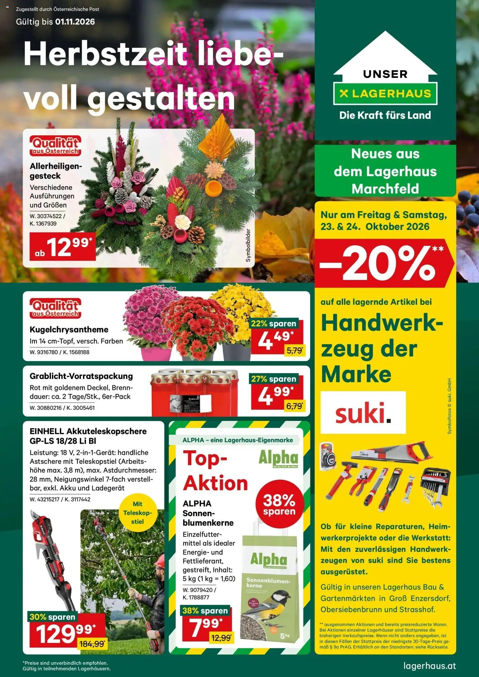 Lagerhaus - Wochen Angebote gültig ab 19.10.2026 | Seite: 1