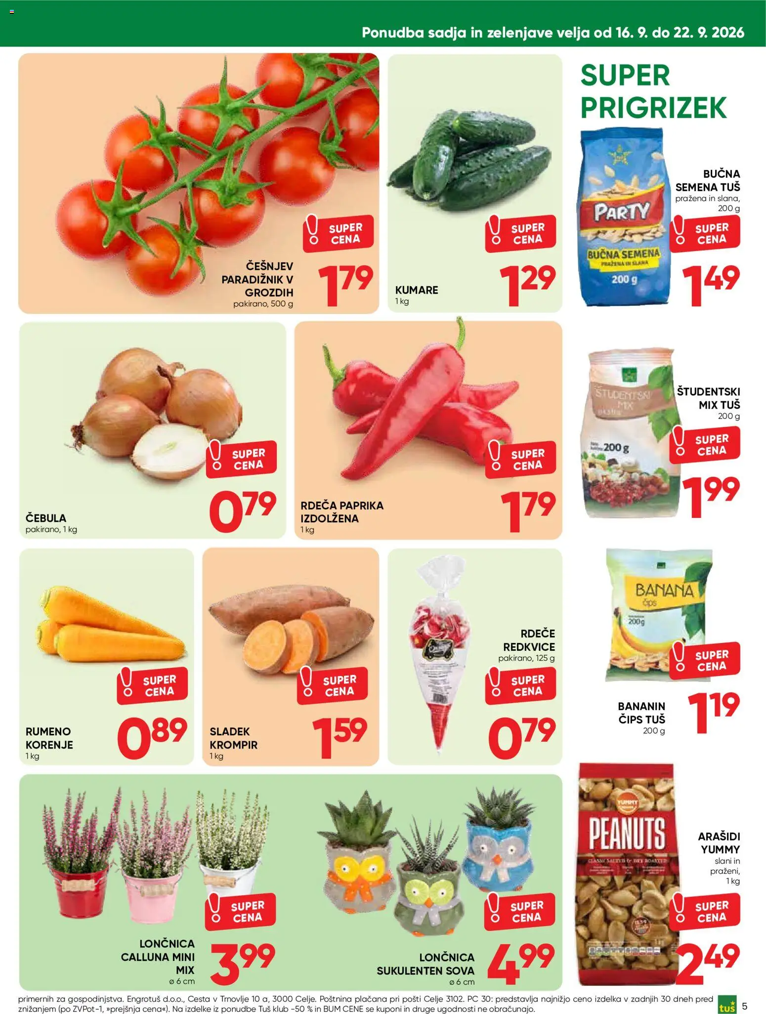 Novi Tuš katalog ponudbe – veljaven od 16.09.2026 | Stran: 5