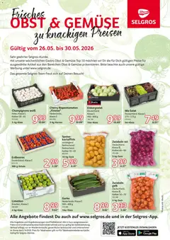 Selgros Obst & Gemüse ab 26.05.2026 gültig