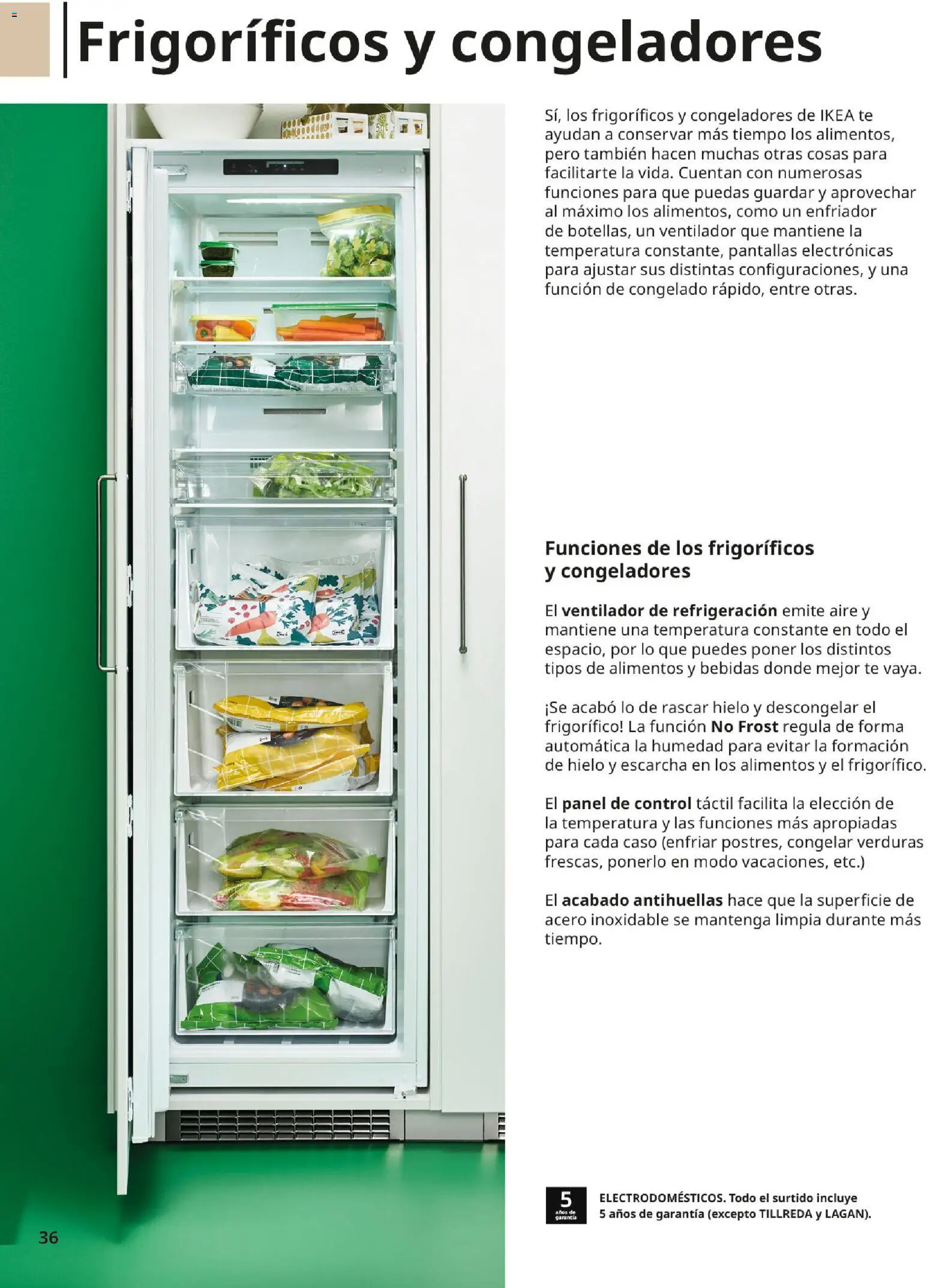 IKEA - Electrodomésticos │ válido desde el 01/09/2026 | Página: 36 | Productos: Verduras, Té, Ventilador, Alimentos
