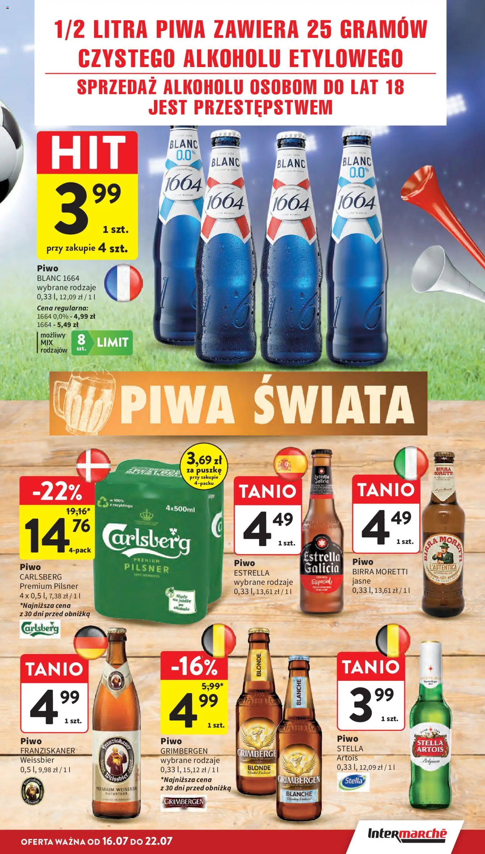 Intermarche gazetka od 16.07.2026 | Strona: 9 | Produkty: Piwo