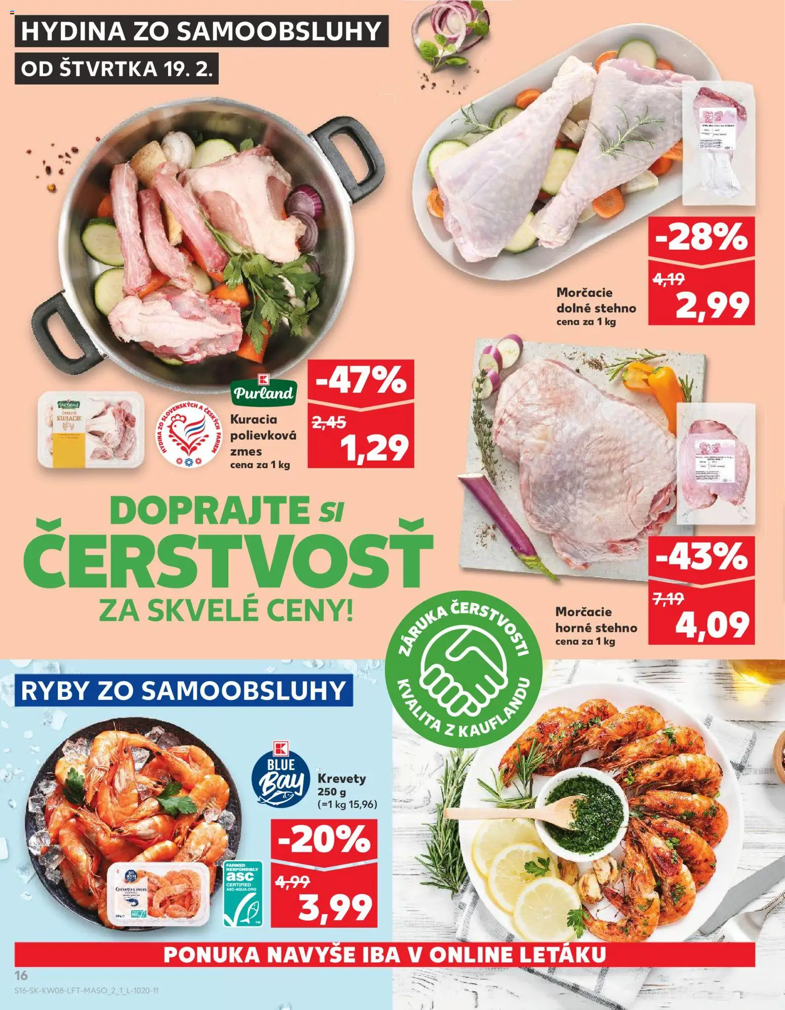 Kaufland SK akciós ujság - amely érvényes a következő dátumtól: 2026.02.19. | Oldal: 16